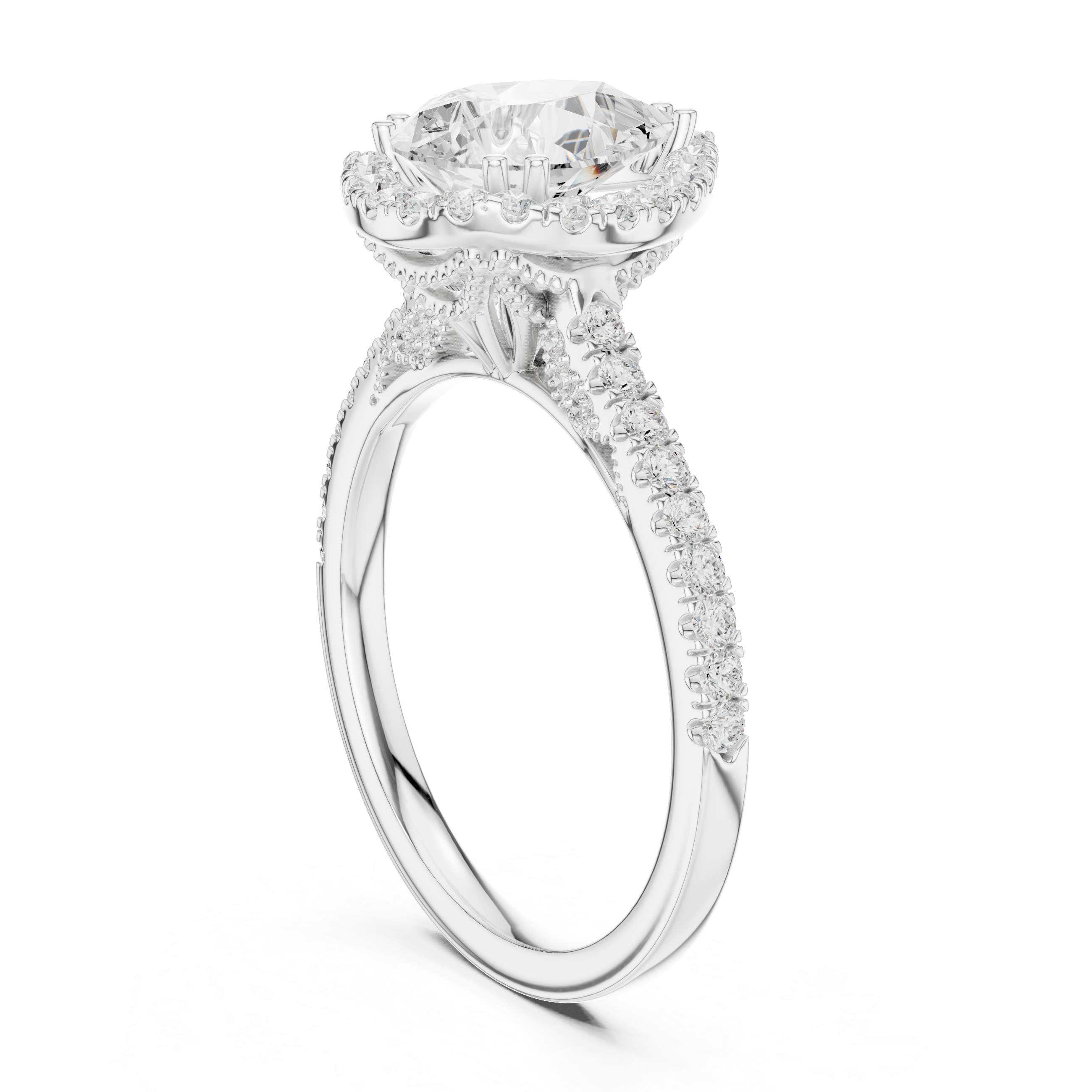 Sparkling CZ Diamond Necklace with high shine
