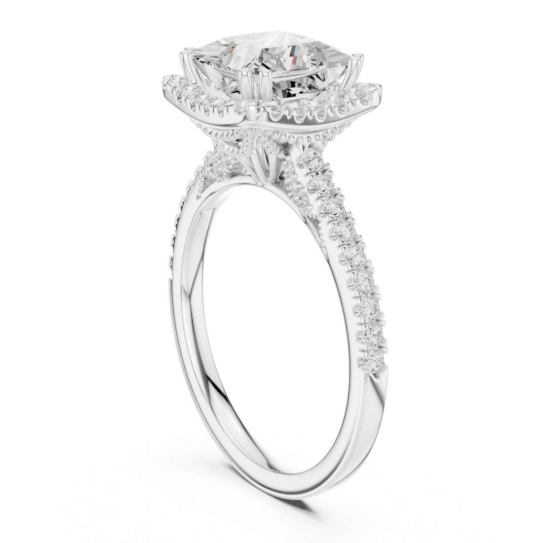 Sparkling CZ Diamond Necklace with high shine