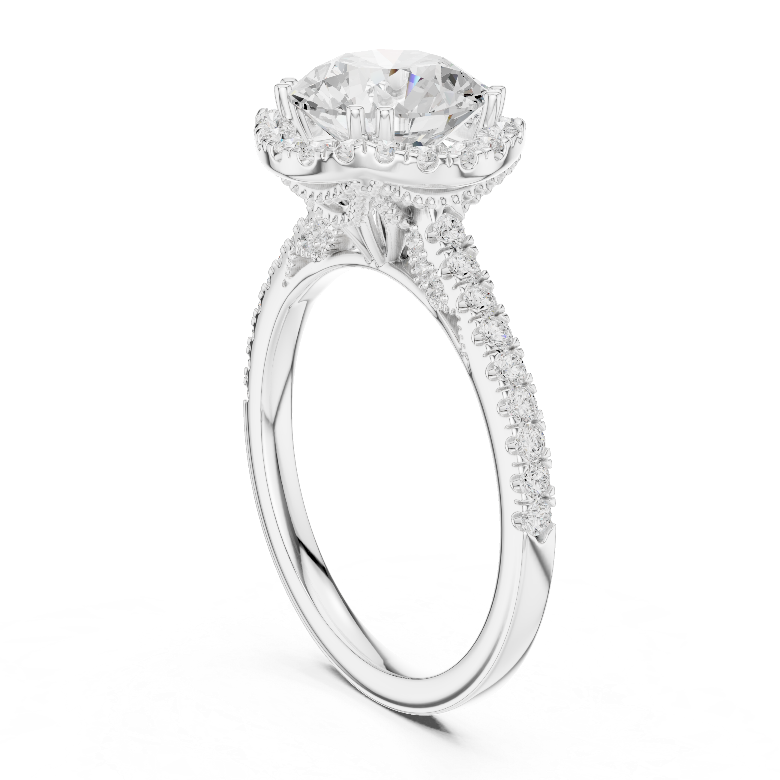 Sparkling CZ Diamond Necklace with high shine