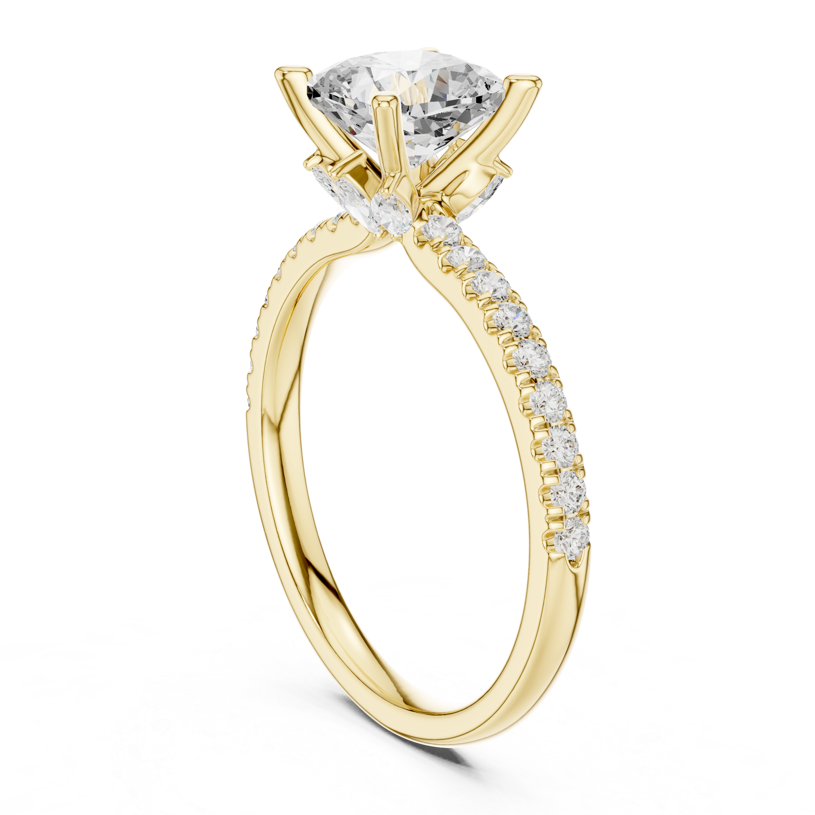 Elegant  accent diamond design