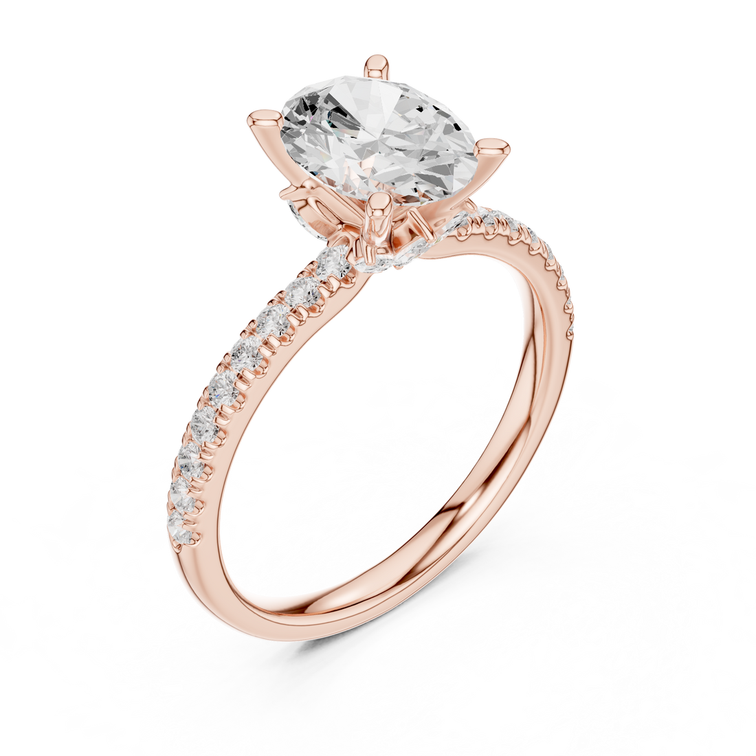 Premium  contemporary three stone design
