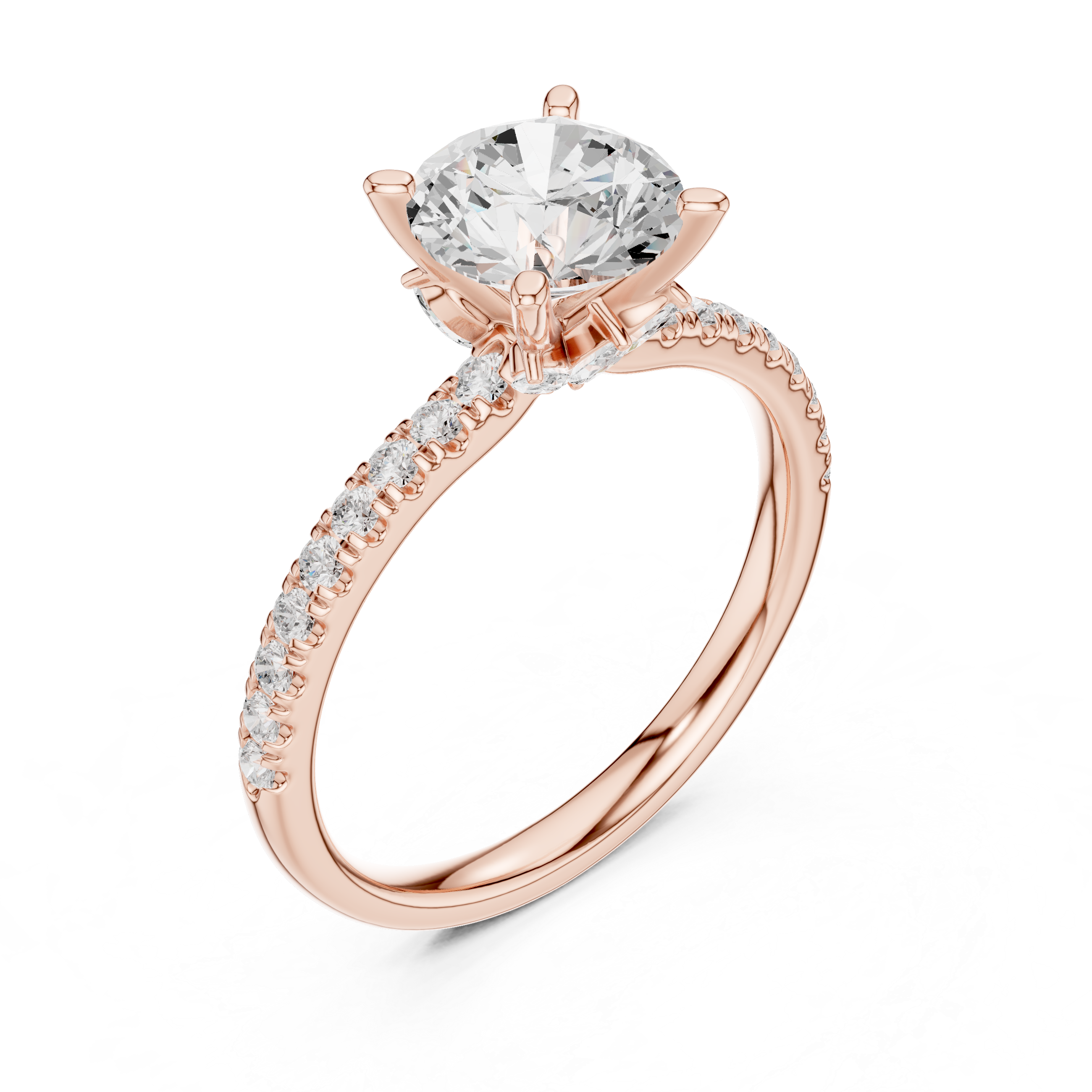 Premium  contemporary three stone design