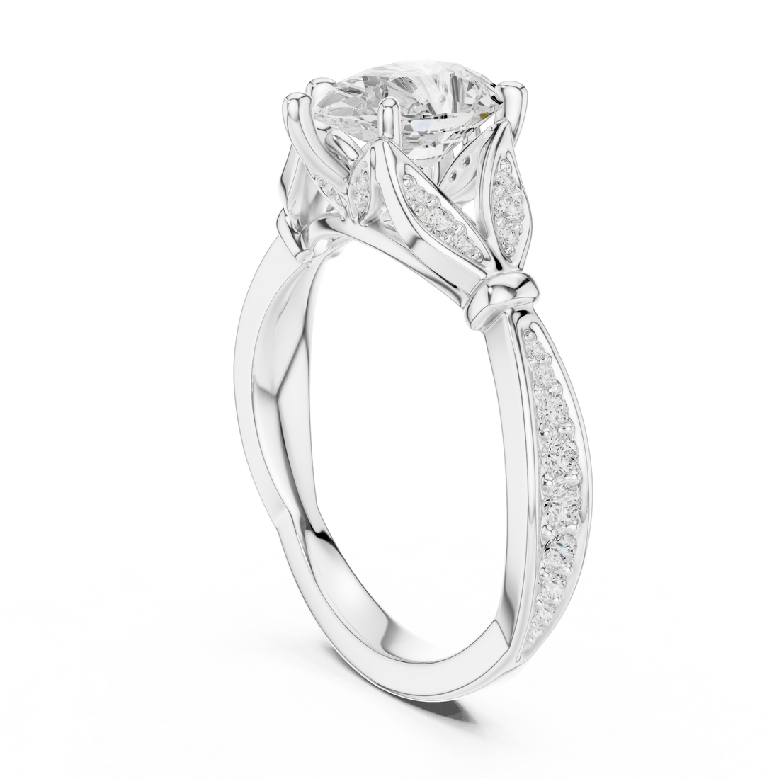 Sparkling CZ Diamond Necklace with high shine