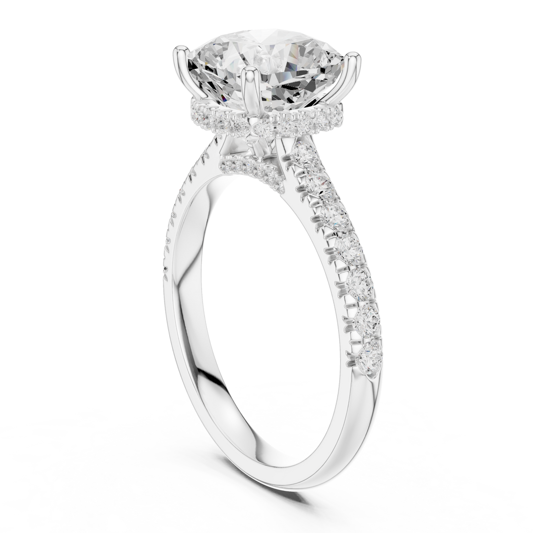 Sparkling CZ Diamond Necklace with high shine