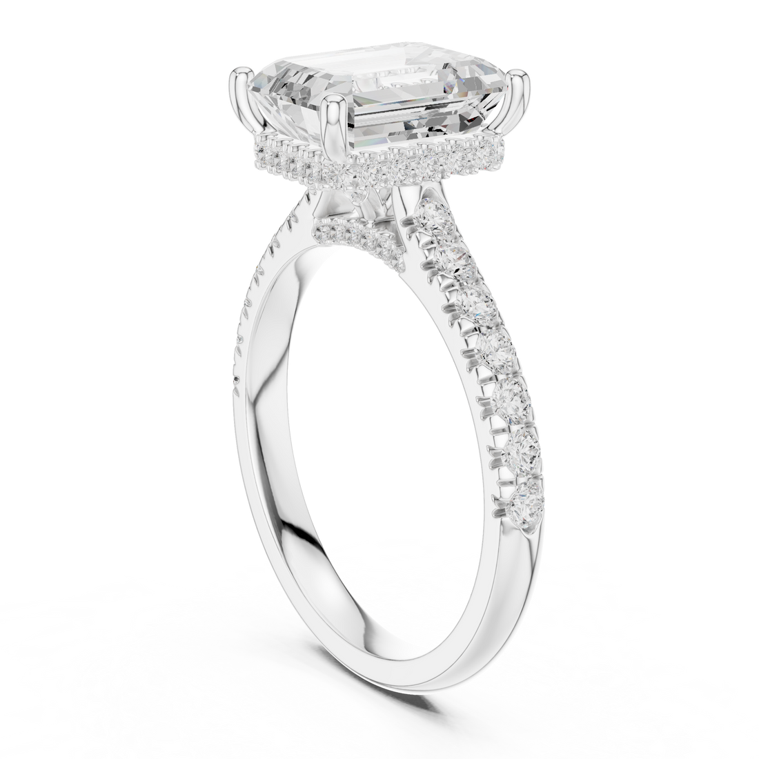Sparkling CZ Diamond Necklace with high shine