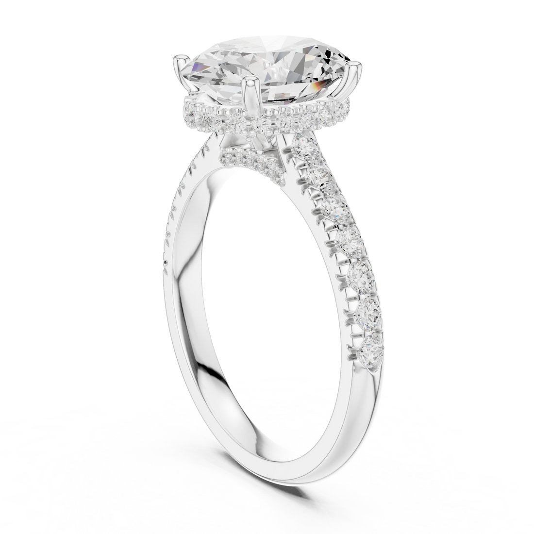 Sparkling CZ Diamond Necklace with high shine