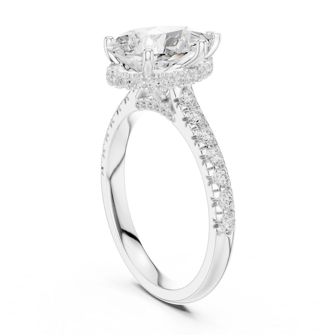 Sparkling CZ Diamond Necklace with high shine