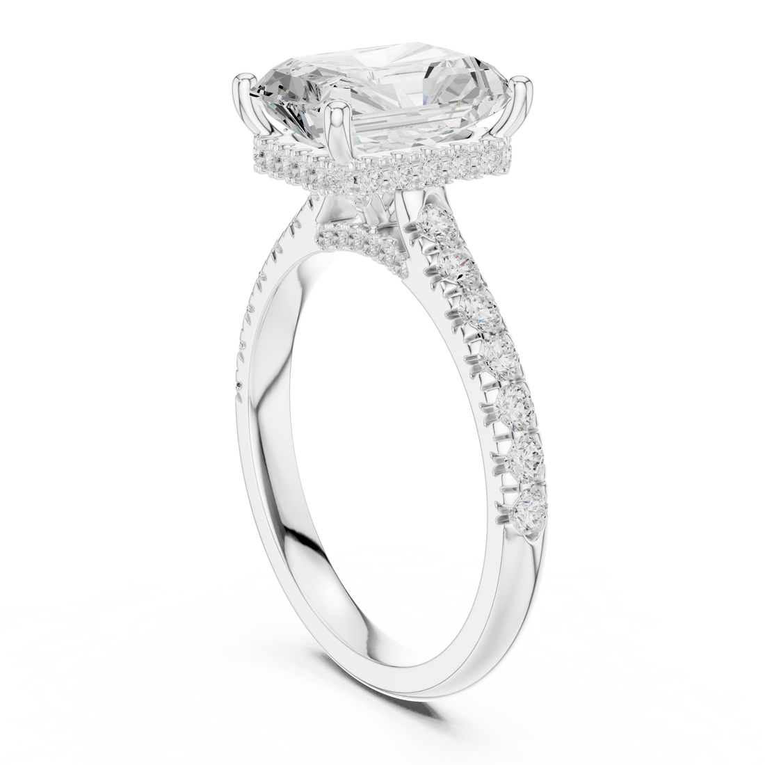 Sparkling CZ Diamond Necklace with high shine