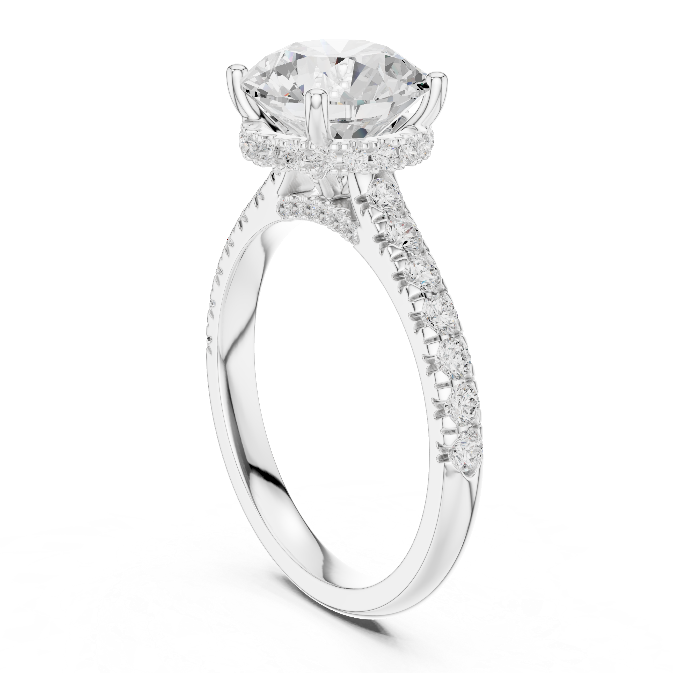 Sparkling CZ Diamond Necklace with high shine