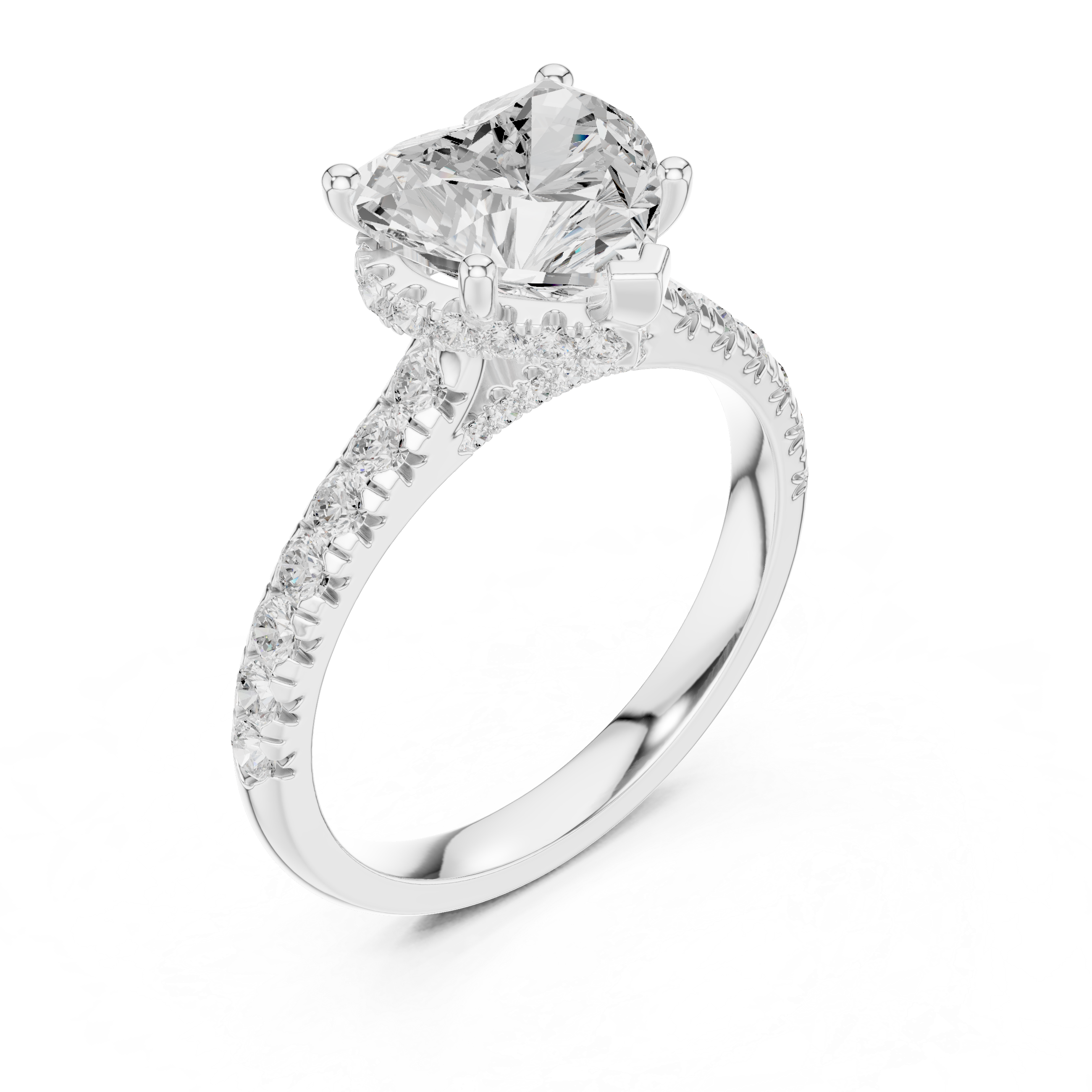 Cocktail ring with large pear-shaped gemstone.