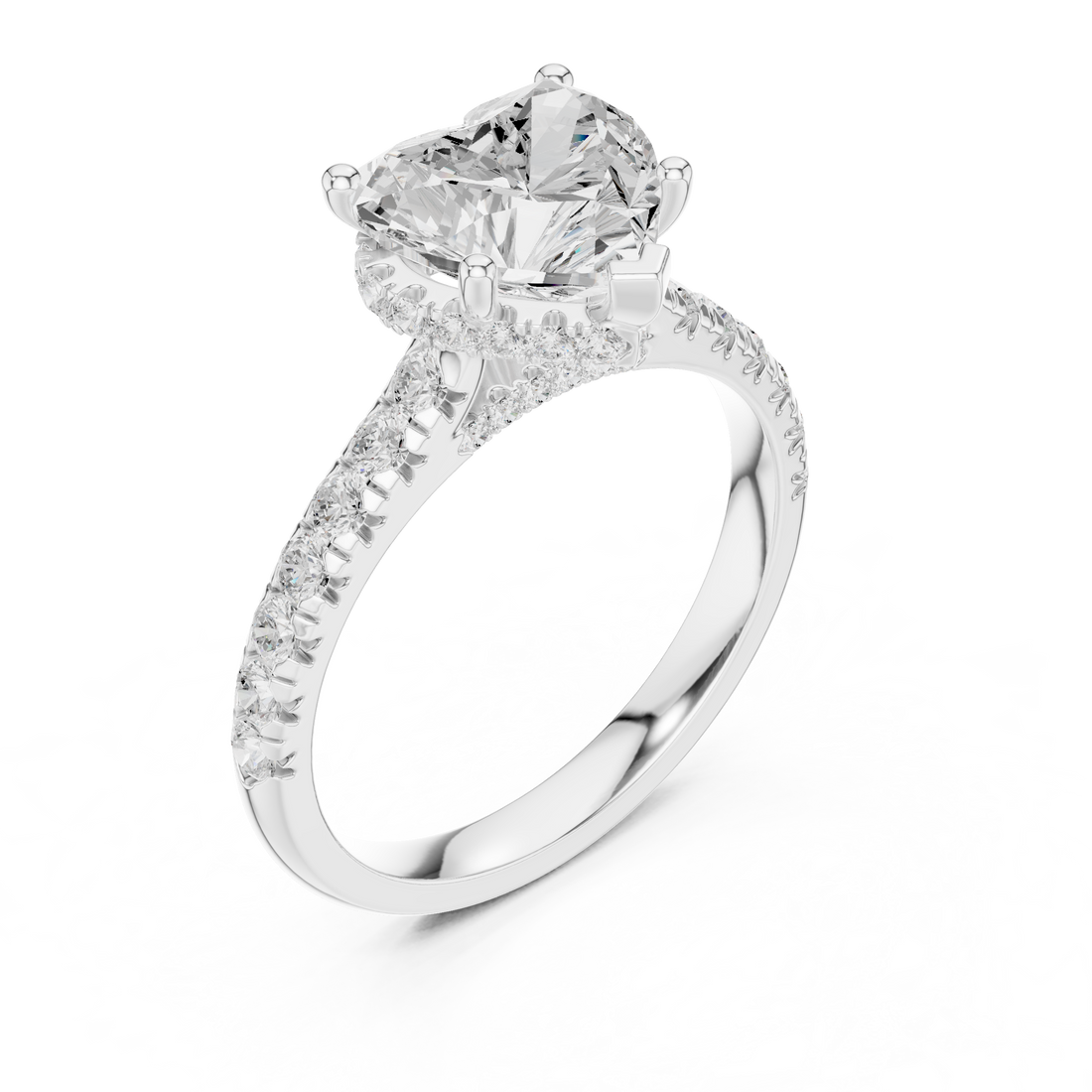 Cocktail ring with large pear-shaped gemstone.