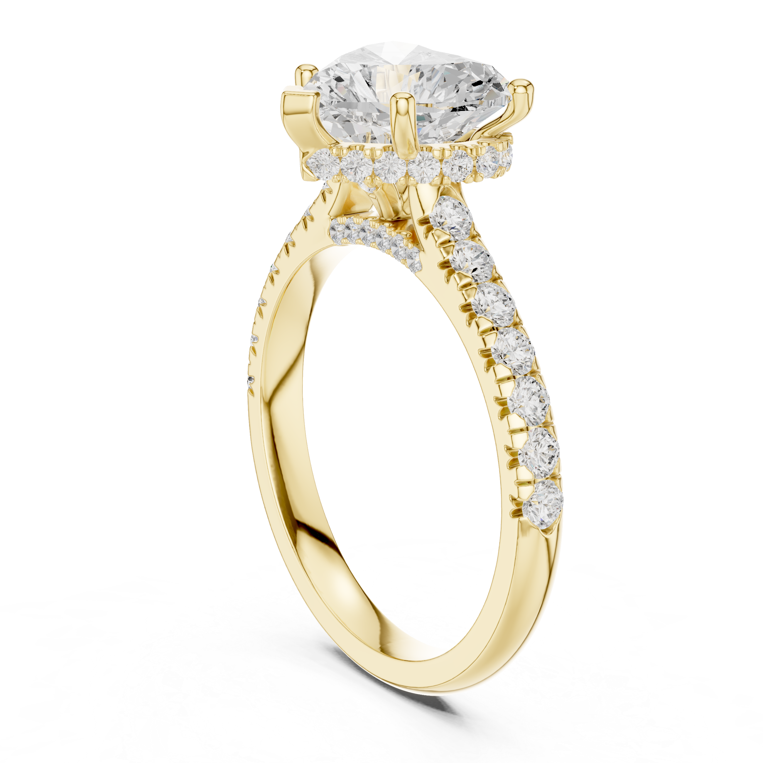 Artistic ring with bold sculptural design.