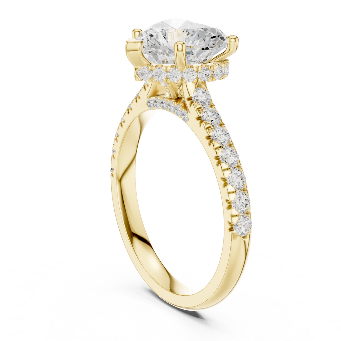Artistic ring with bold sculptural design.