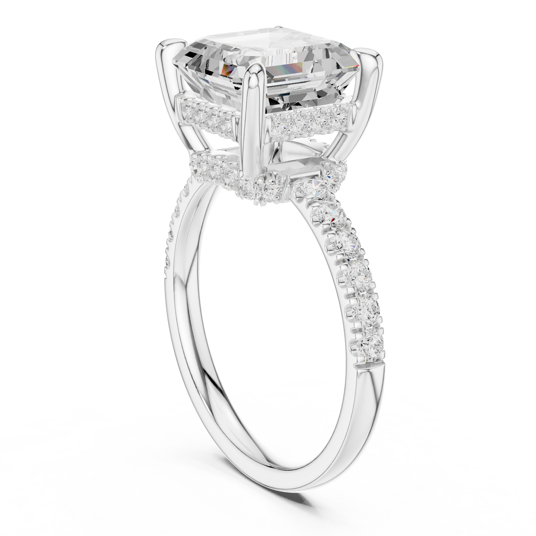 Sparkling CZ Diamond Necklace with high shine