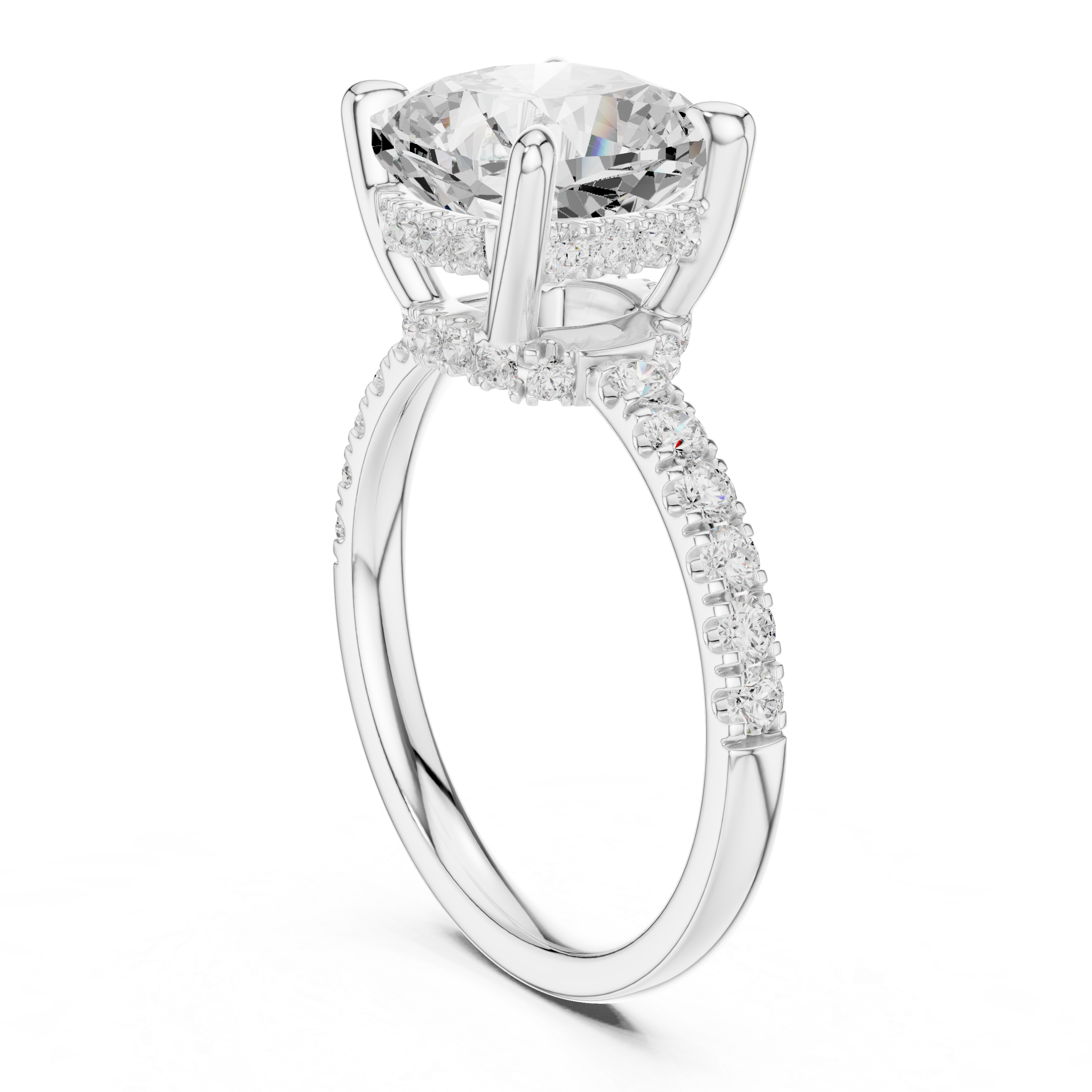 Sparkling CZ Diamond Necklace with high shine