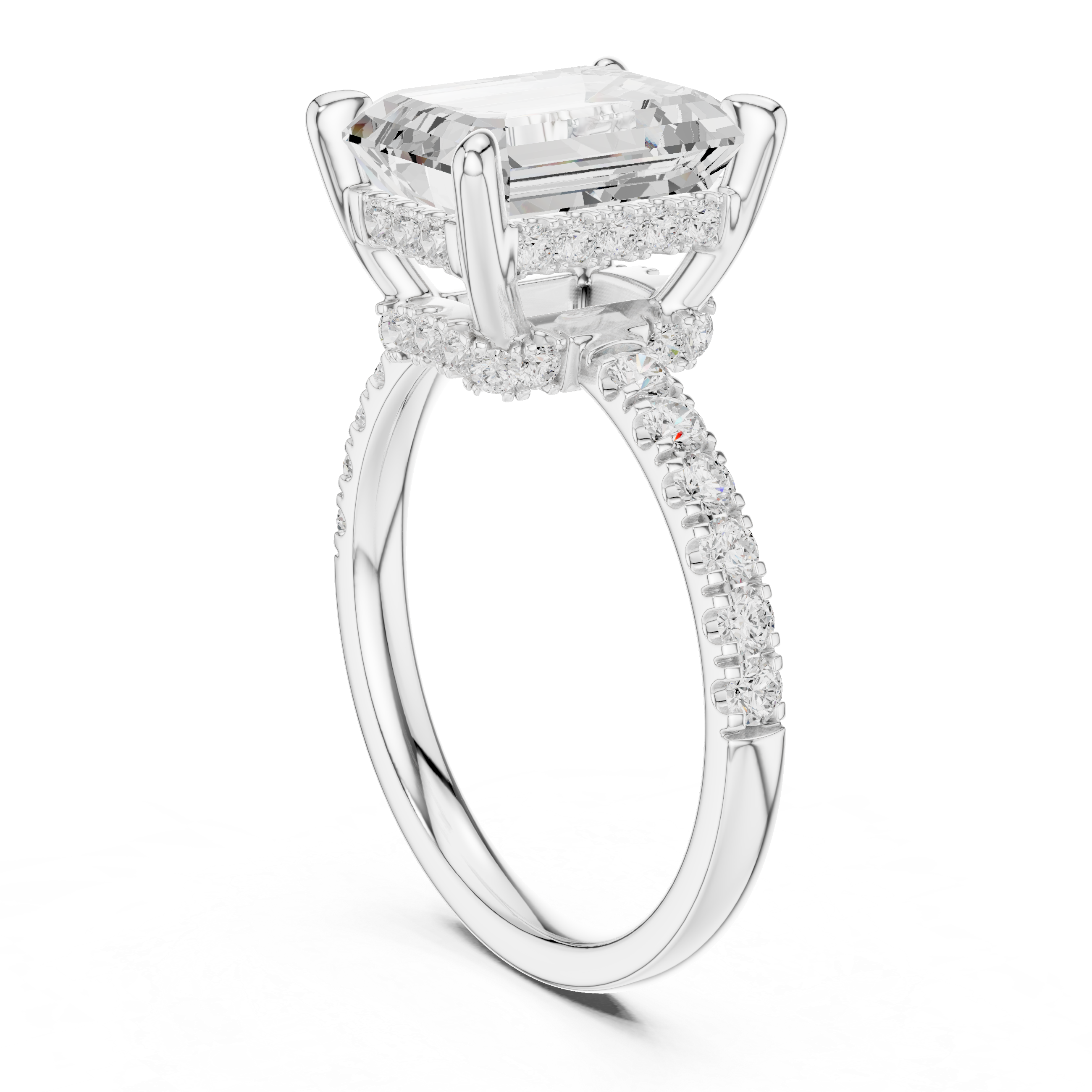 Sparkling CZ Diamond Necklace with high shine