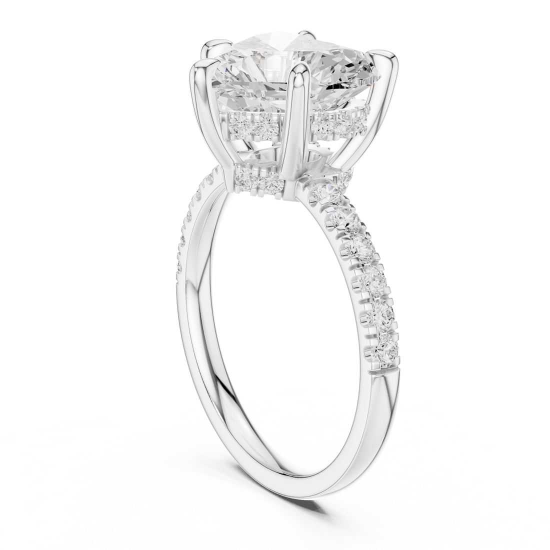 Sparkling CZ Diamond Necklace with high shine