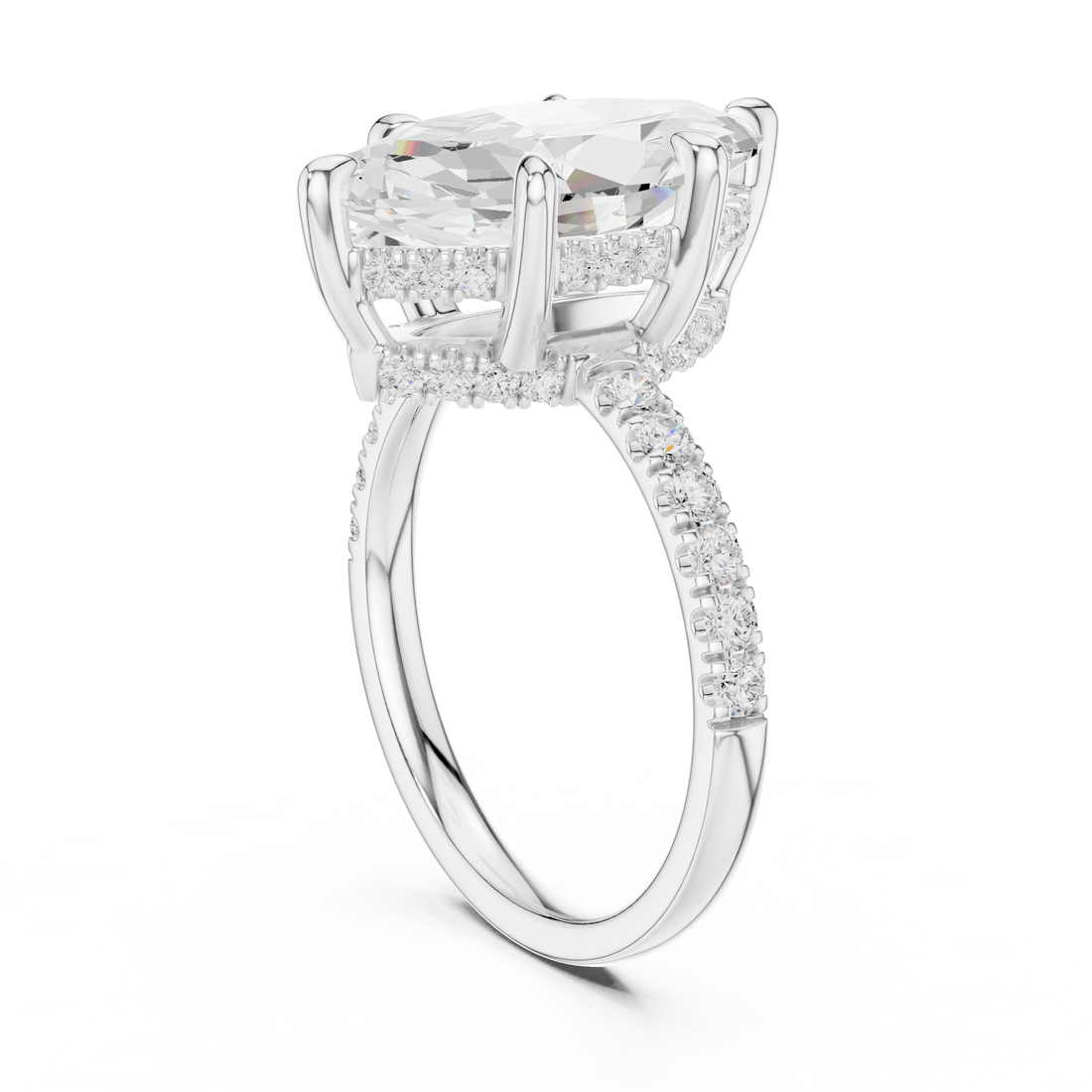 Sparkling CZ Diamond Necklace with high shine