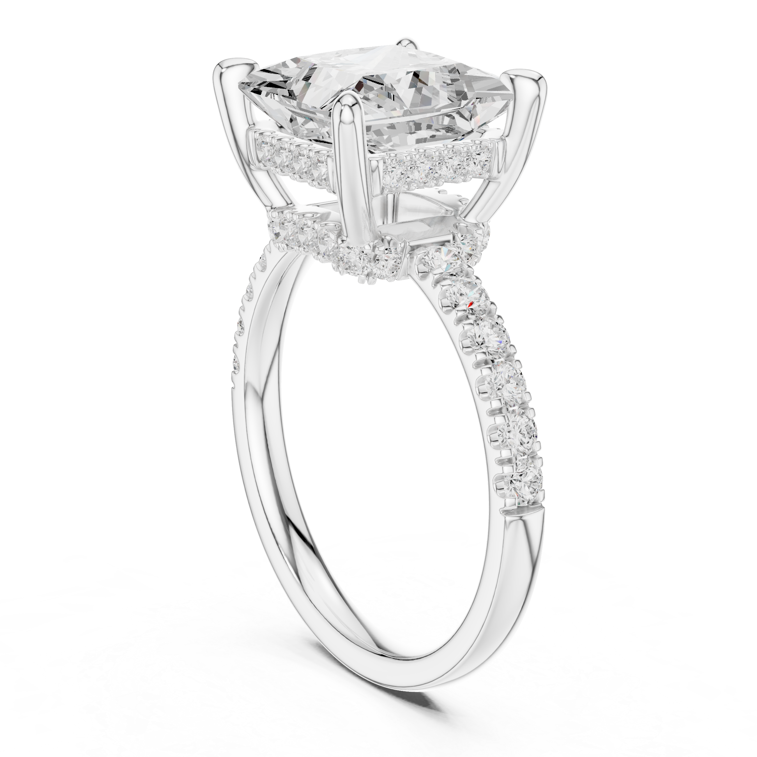 Sparkling CZ Diamond Necklace with high shine
