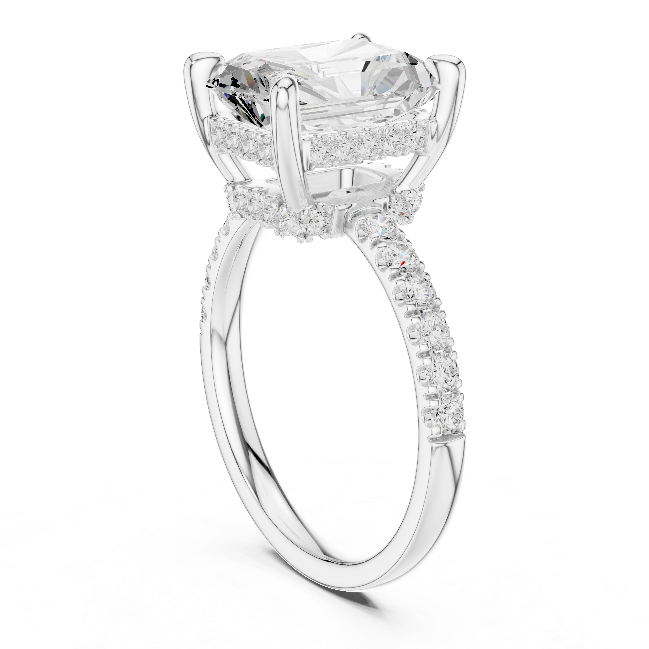 Sparkling CZ Diamond Necklace with high shine