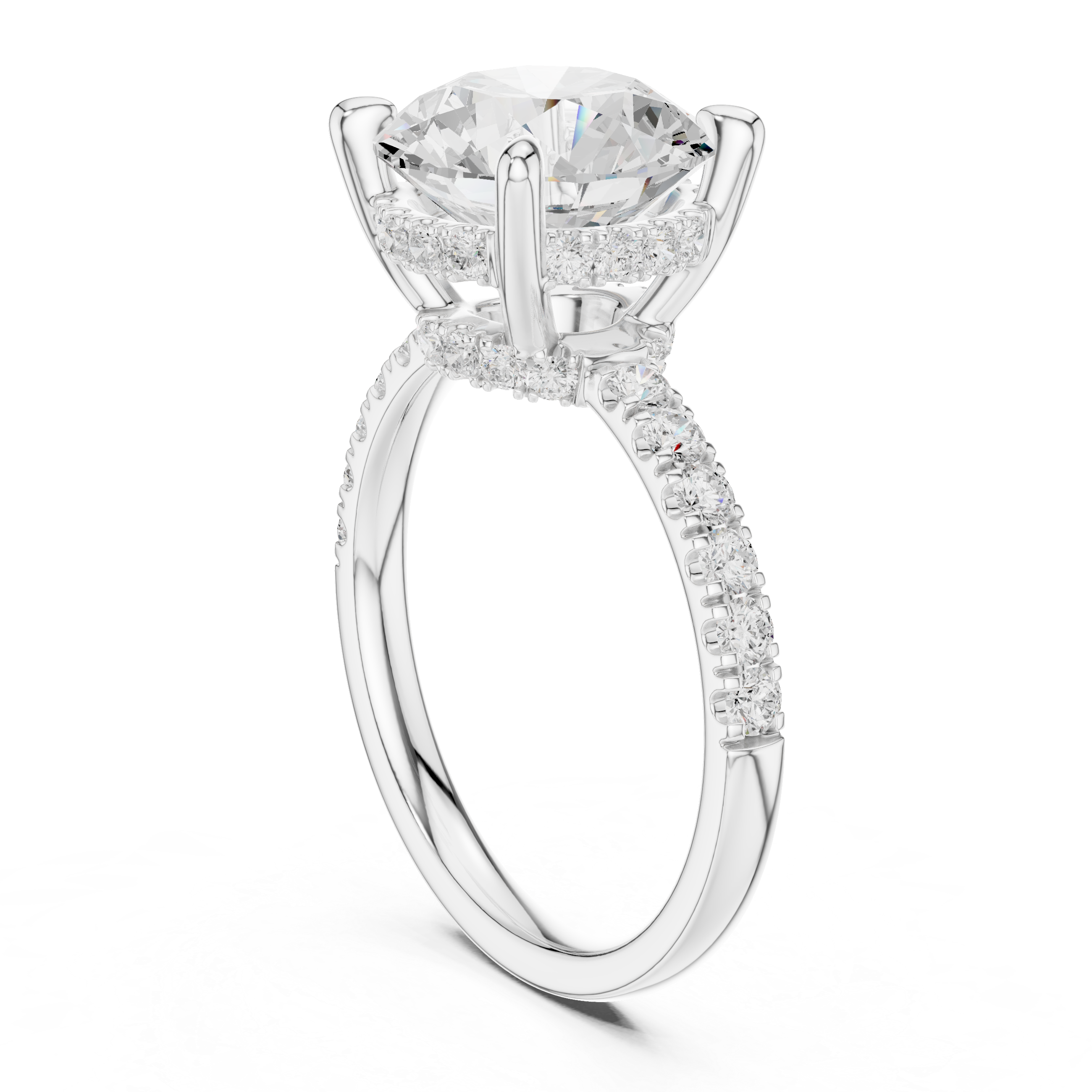 Sparkling CZ Diamond Necklace with high shine
