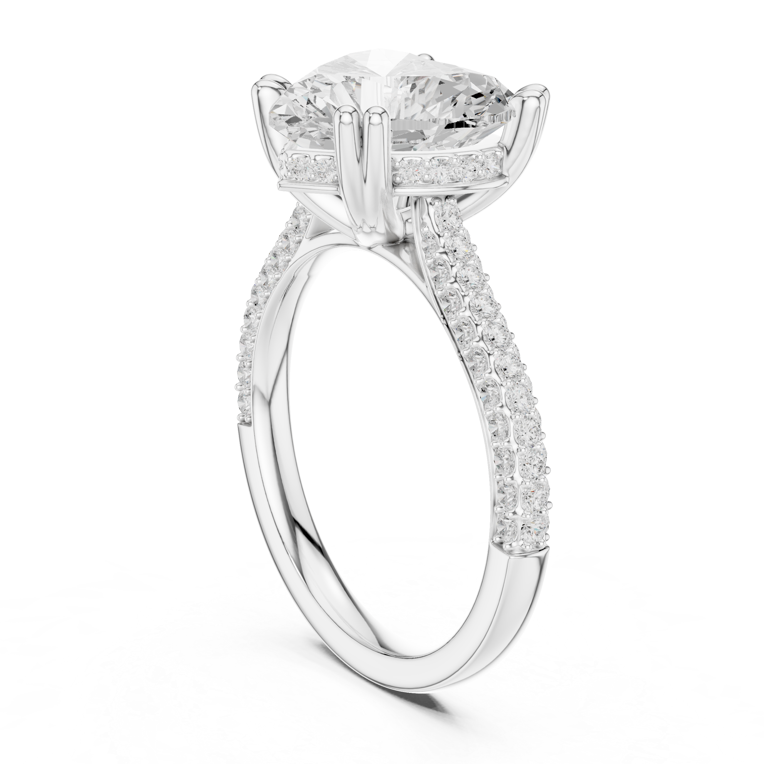 Sparkling CZ Diamond Necklace with high shine