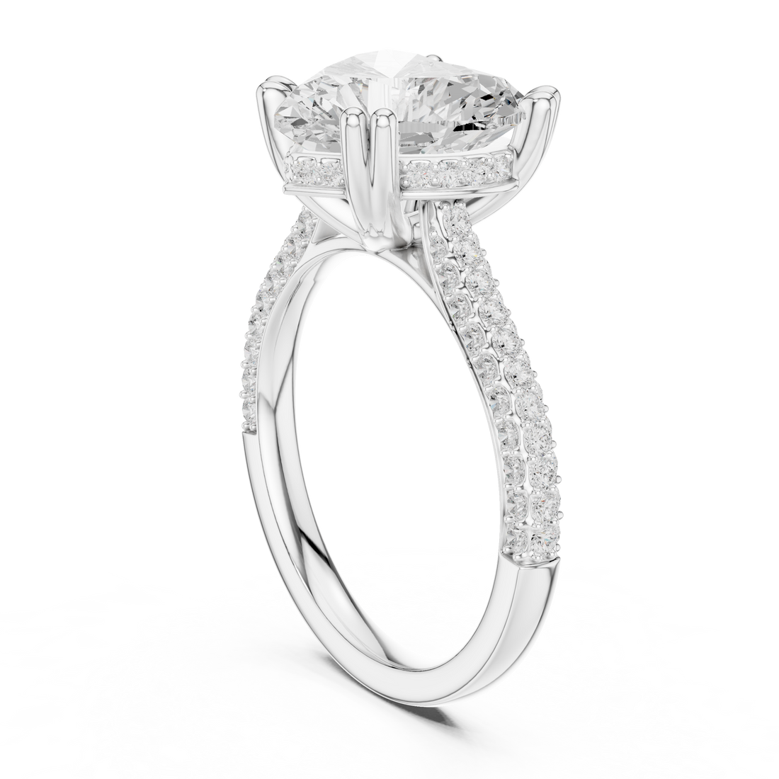 Sparkling CZ Diamond Necklace with high shine