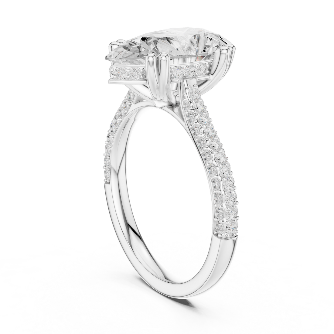 Sparkling CZ Diamond Necklace with high shine