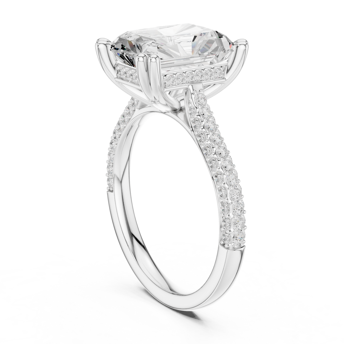 Sparkling CZ Diamond Necklace with high shine