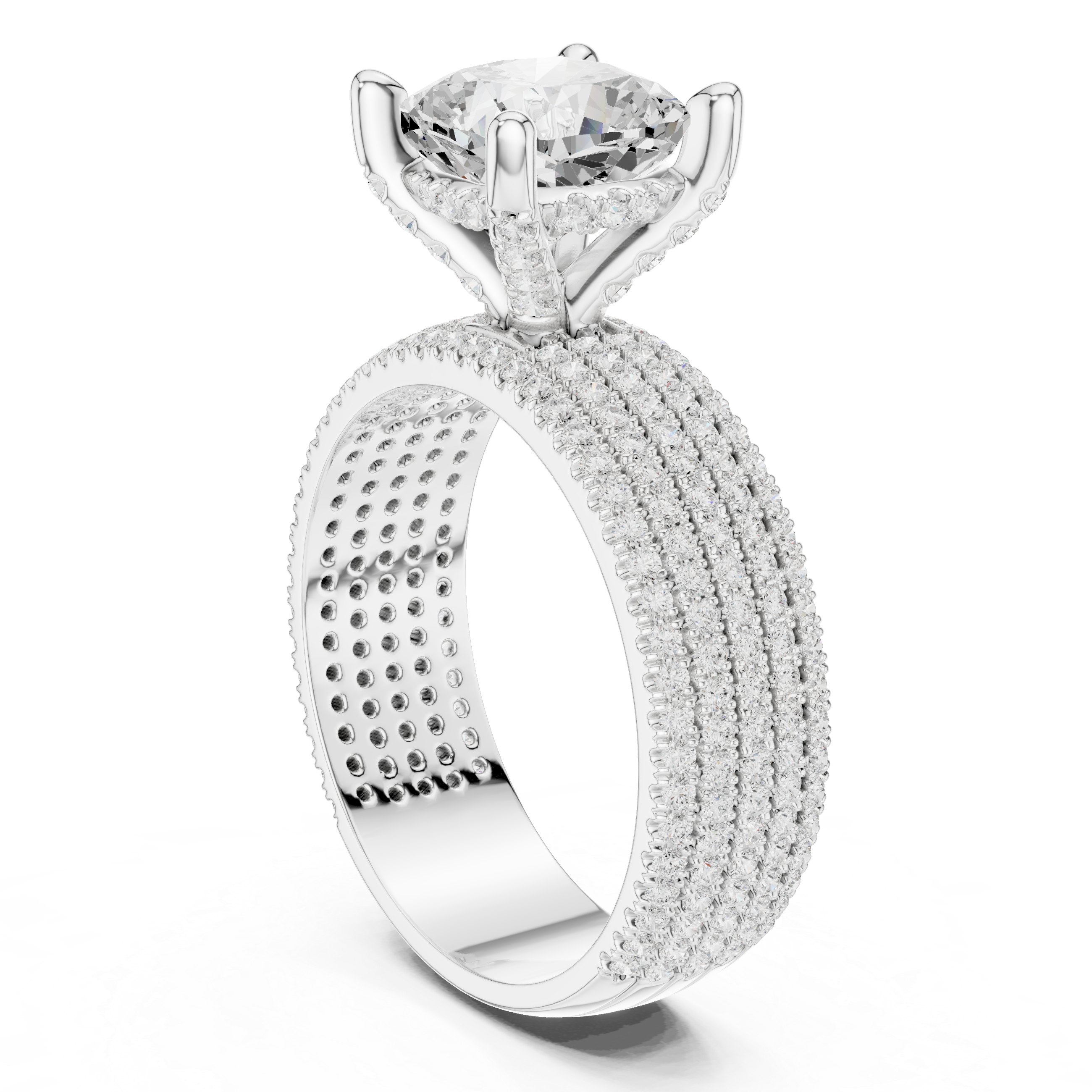 Sparkling CZ Diamond Necklace with high shine