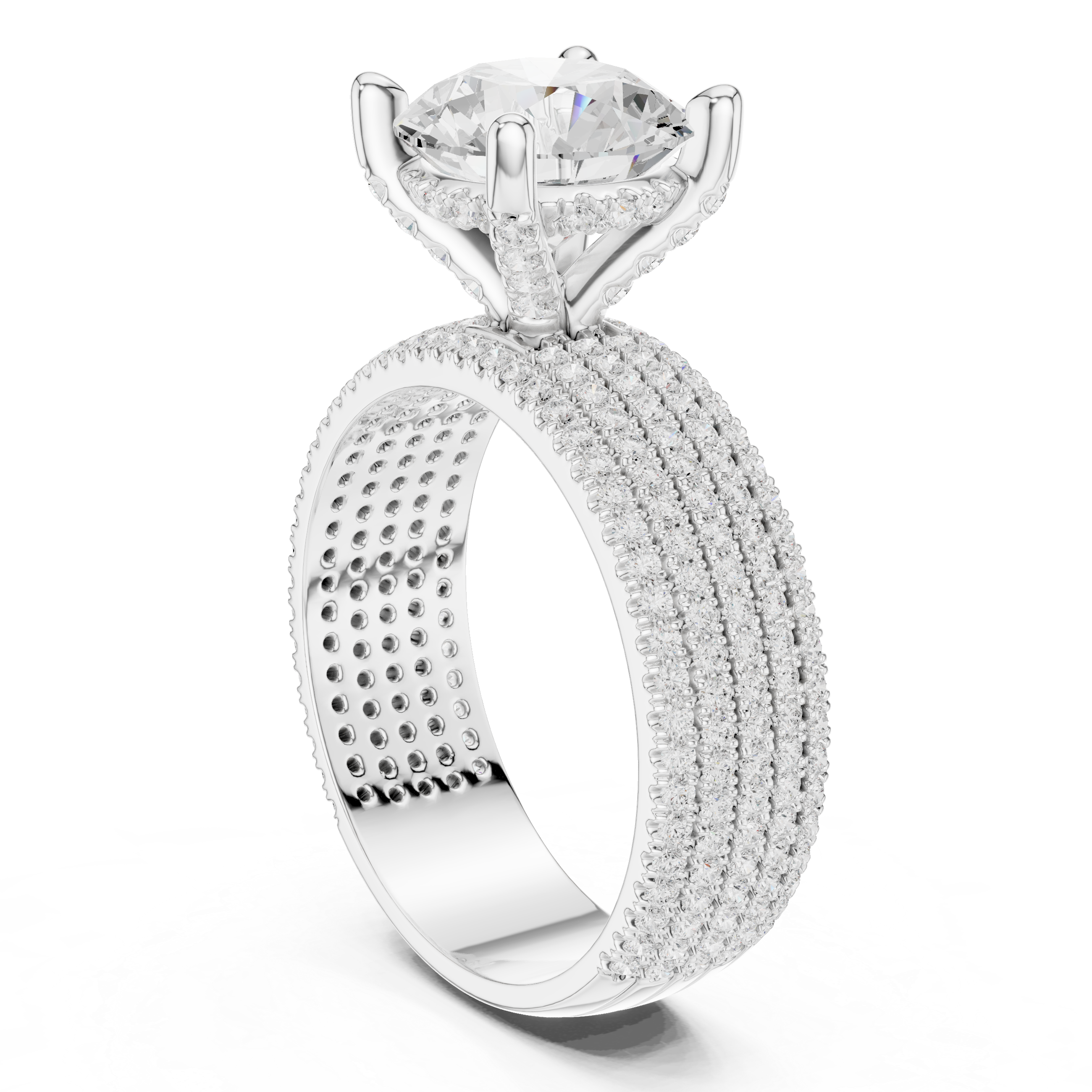 Sparkling CZ Diamond Necklace with high shine