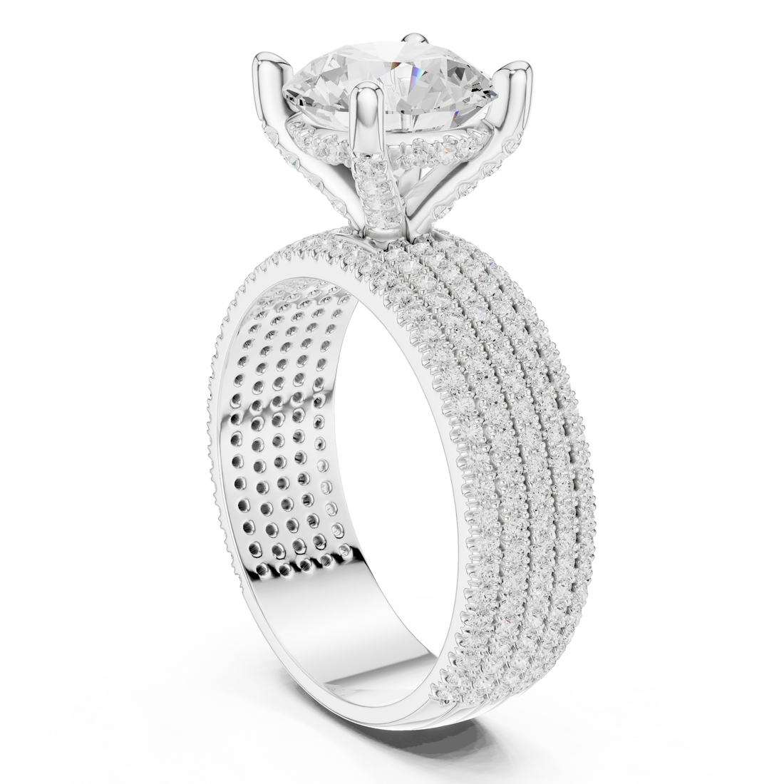 Sparkling CZ Diamond Necklace with high shine