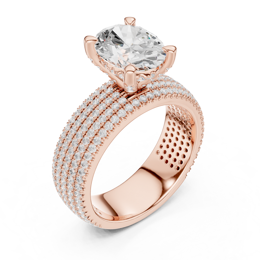 Promise ring with minimal polished band.