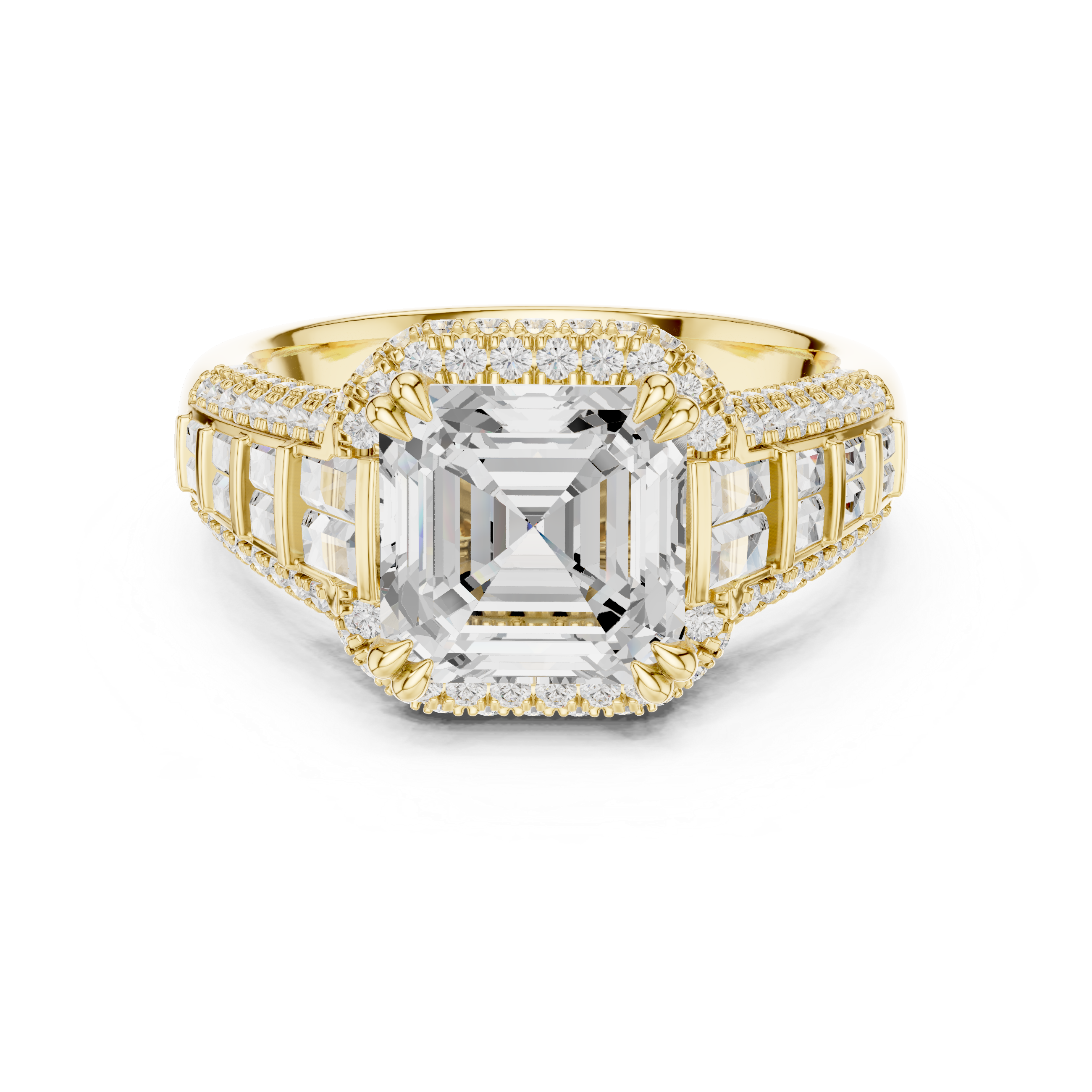 Heavy bridal choker with ornate detail.
