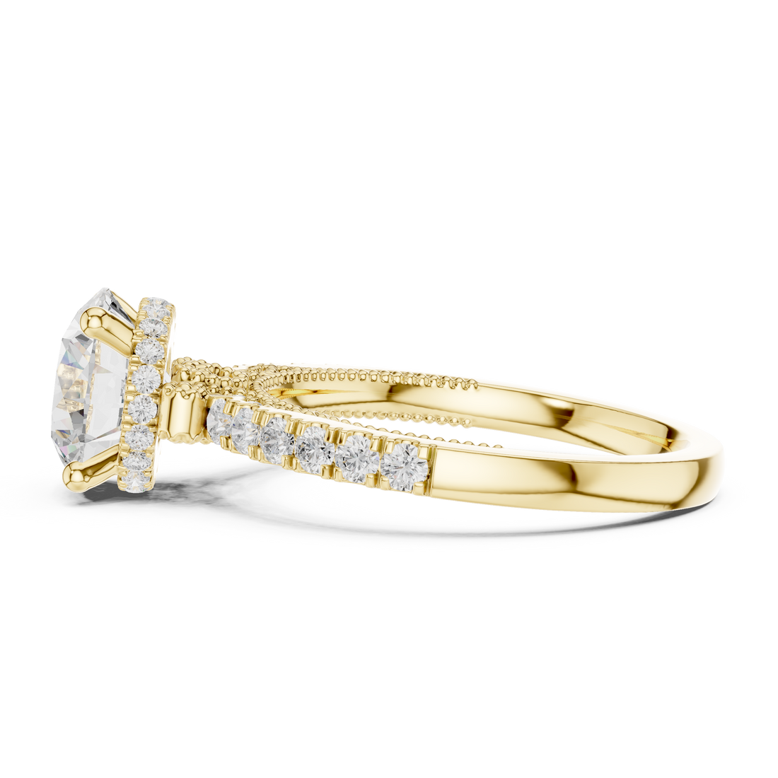 Gemstone toe ring with sparkling accent.