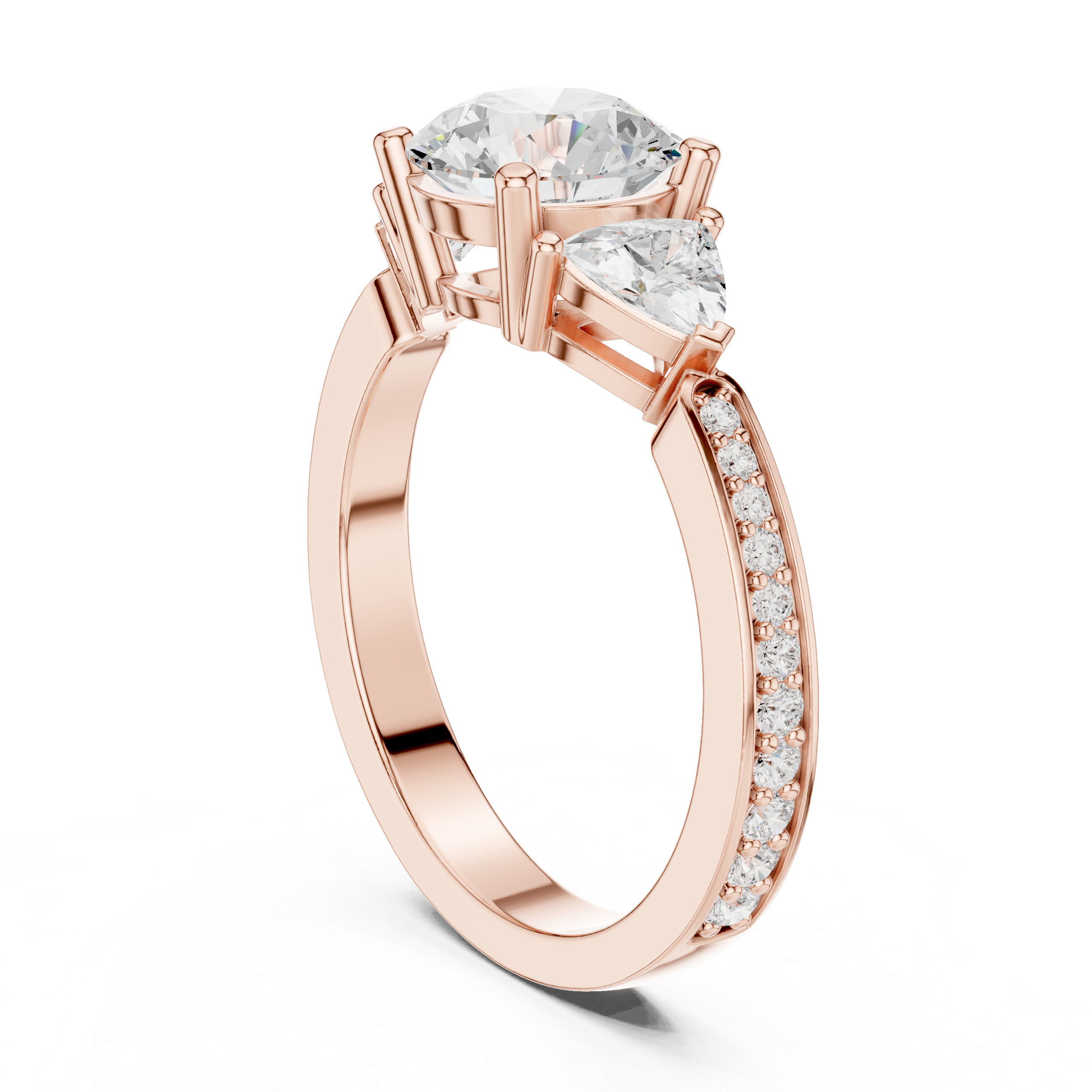 Floral carved toe ring with intricate detail.