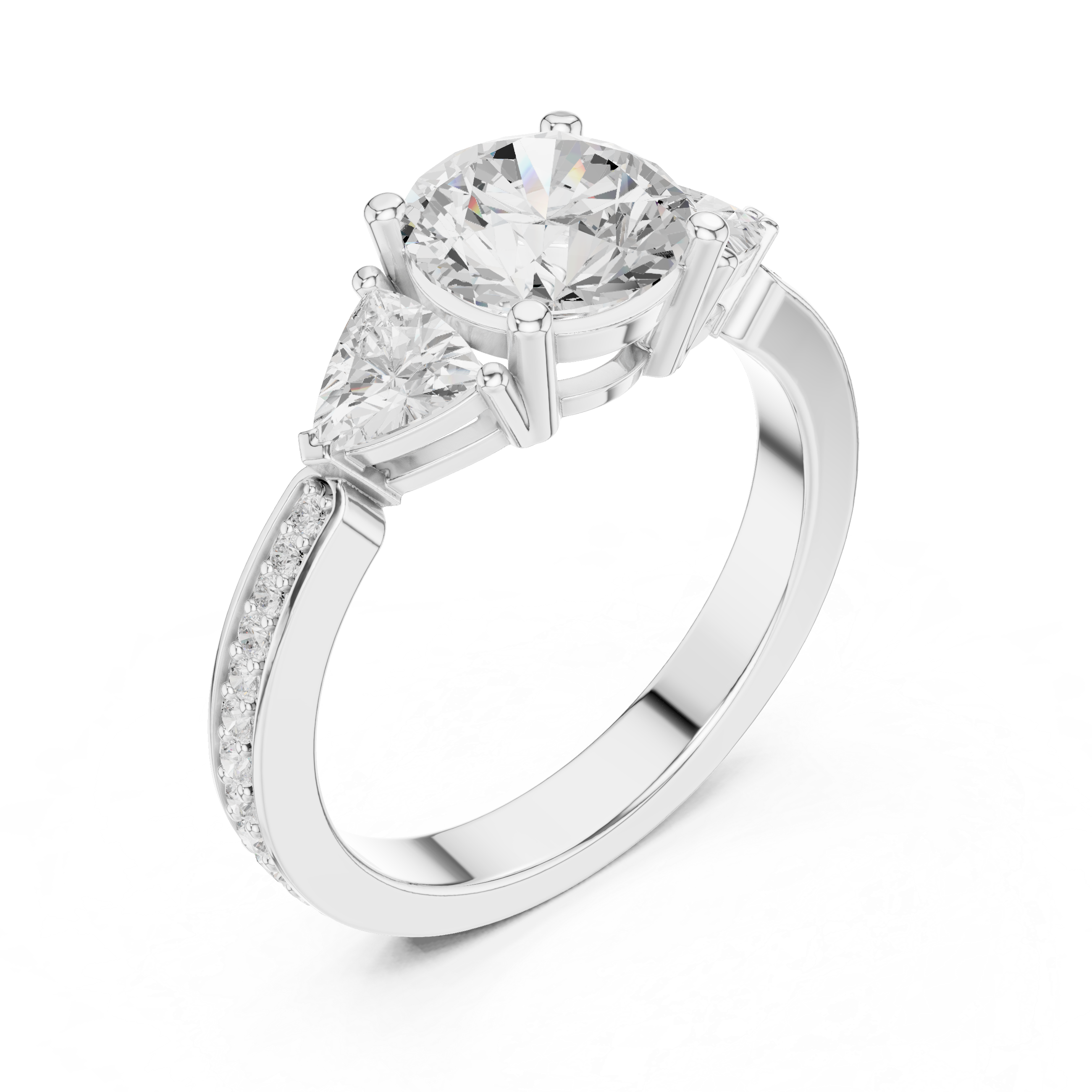 Oval diamond ring with slender gold band.