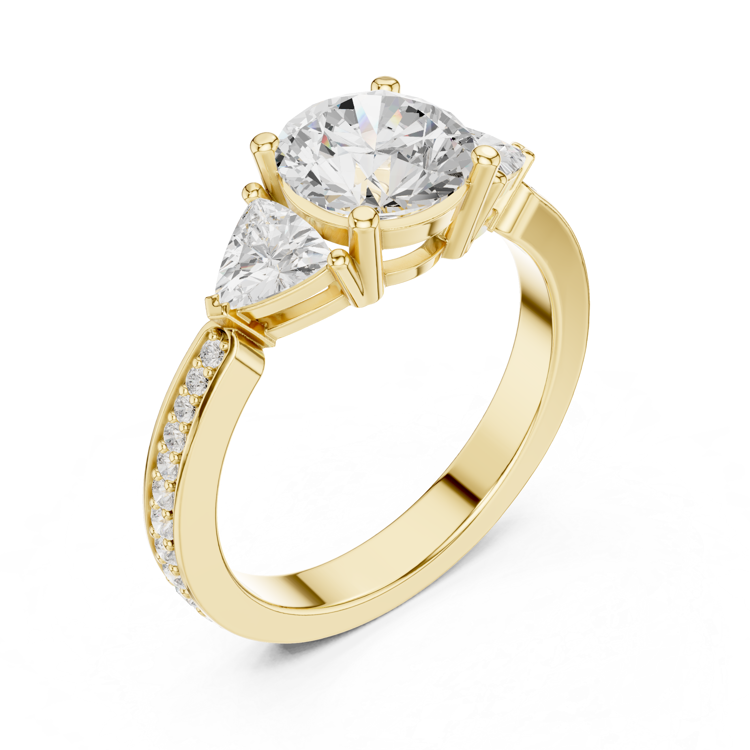 Diamond drop earrings with elegant movement.