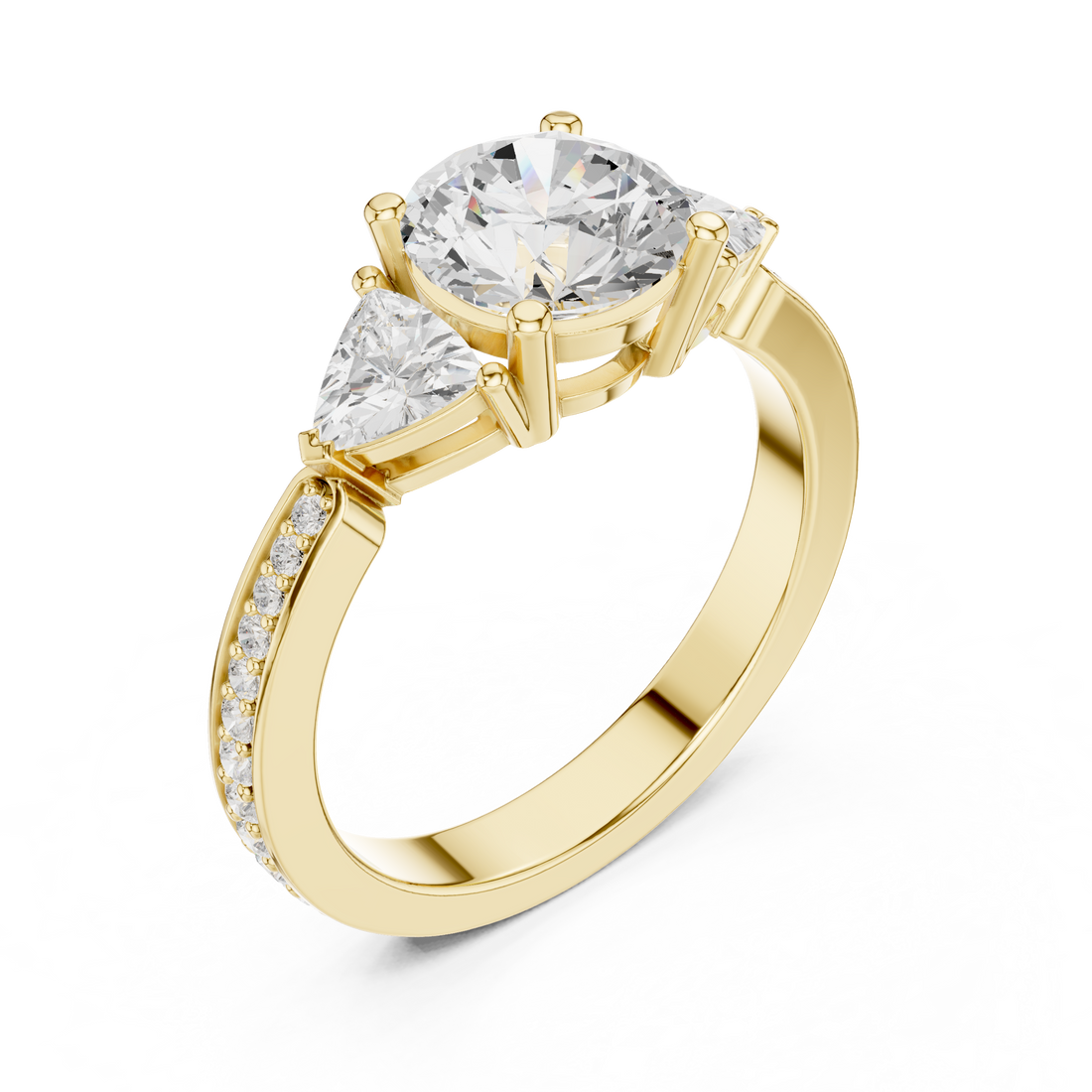 Diamond drop earrings with elegant movement.
