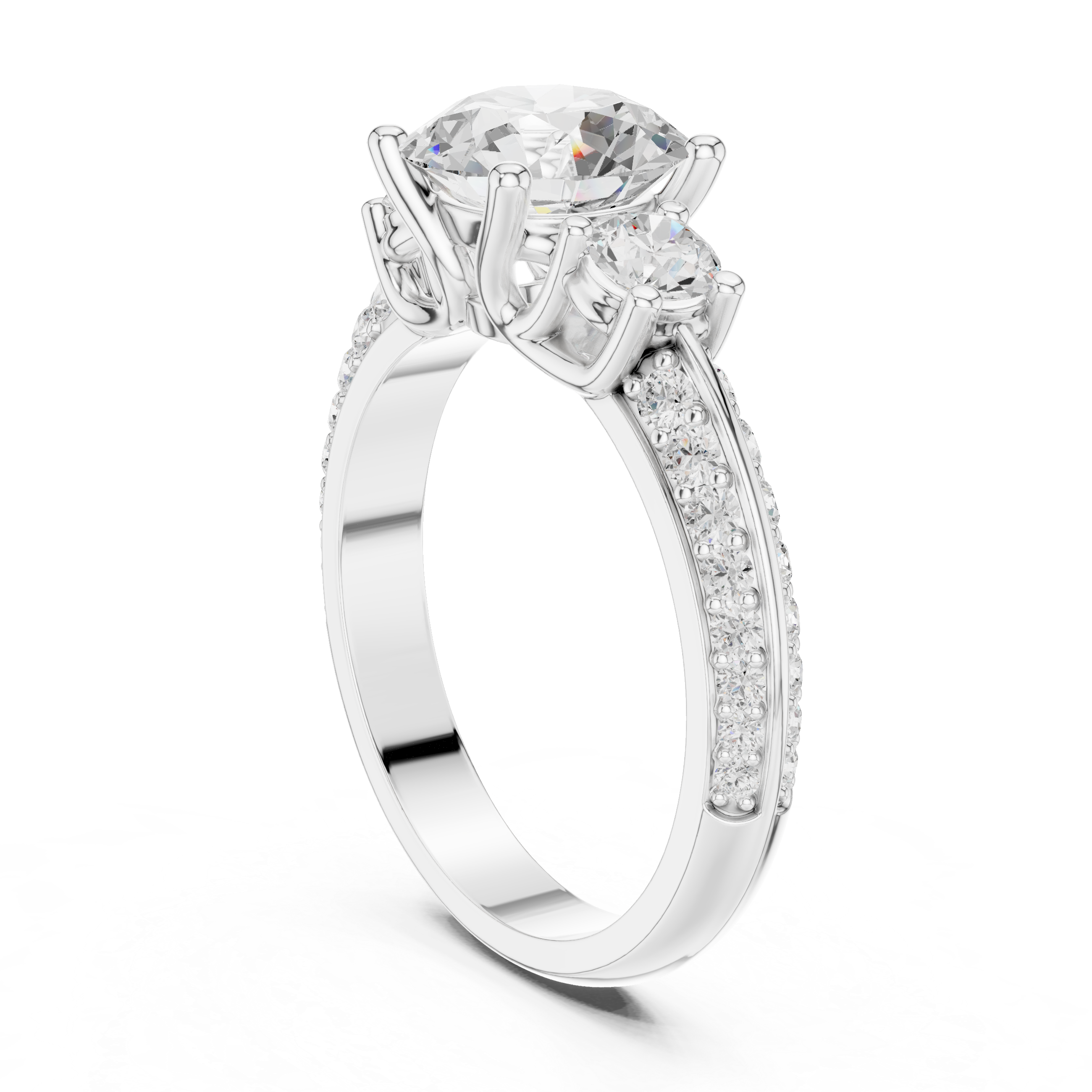Elegant wedding band with polished finish.