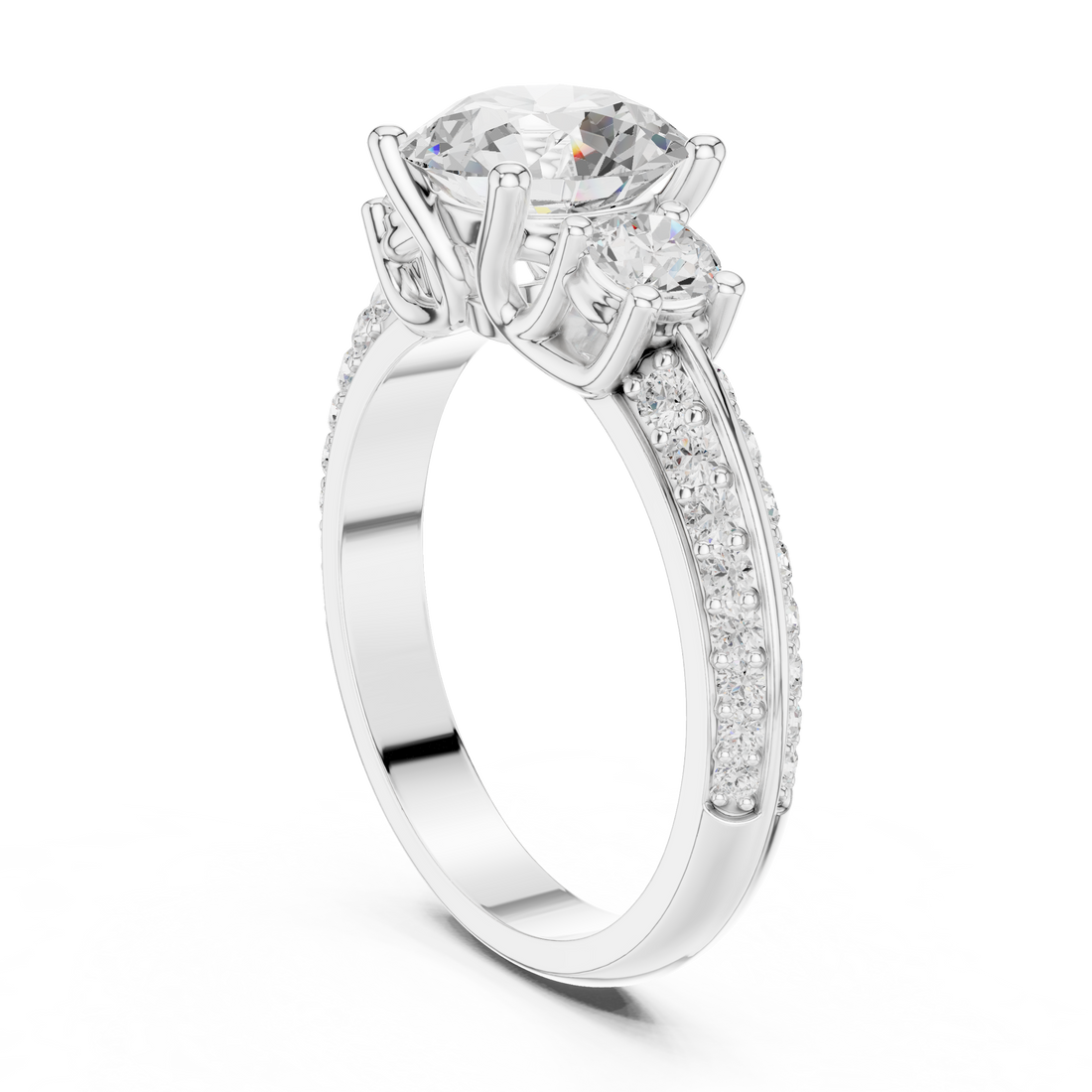 Elegant wedding band with polished finish.