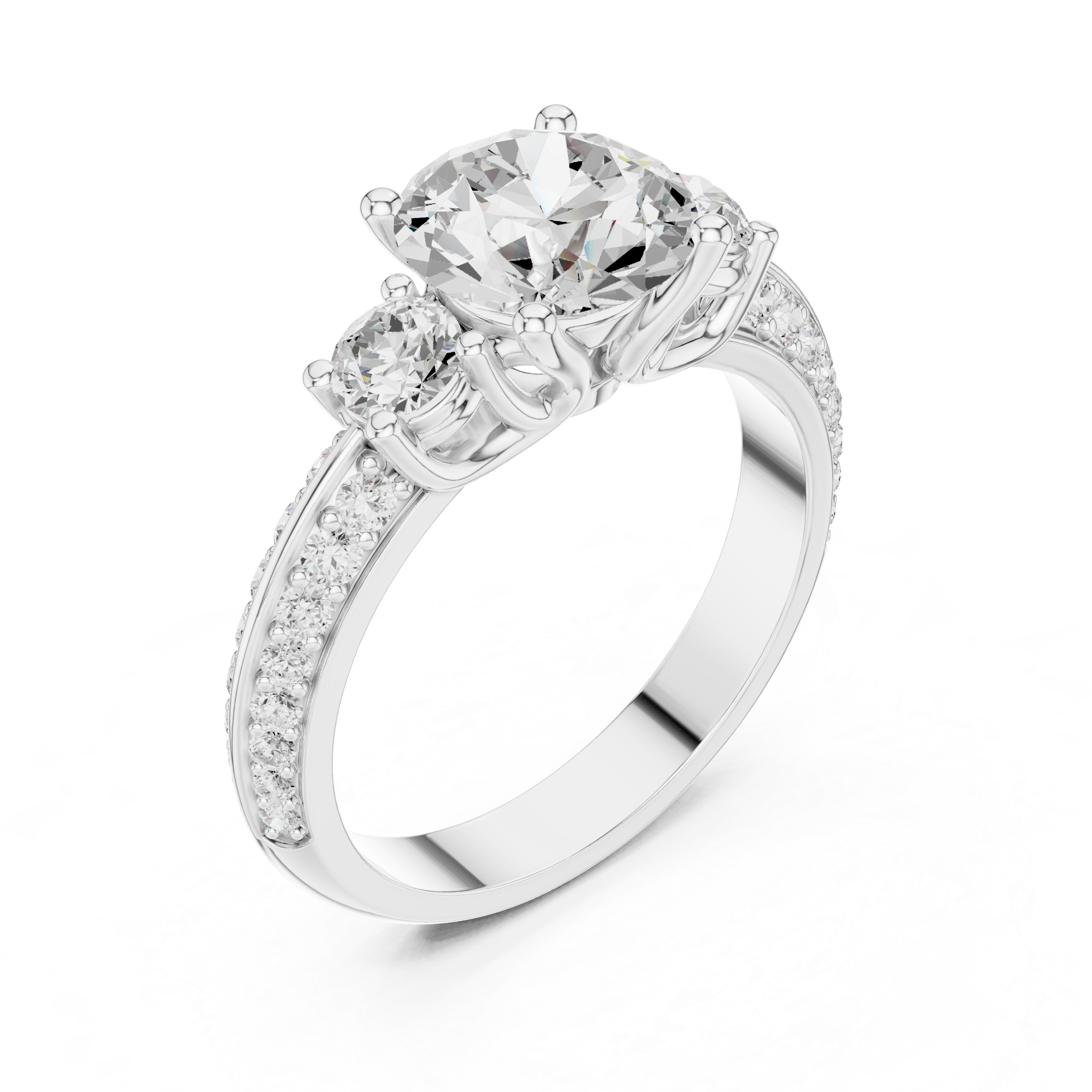 Decorative fashion ring with modern detail.