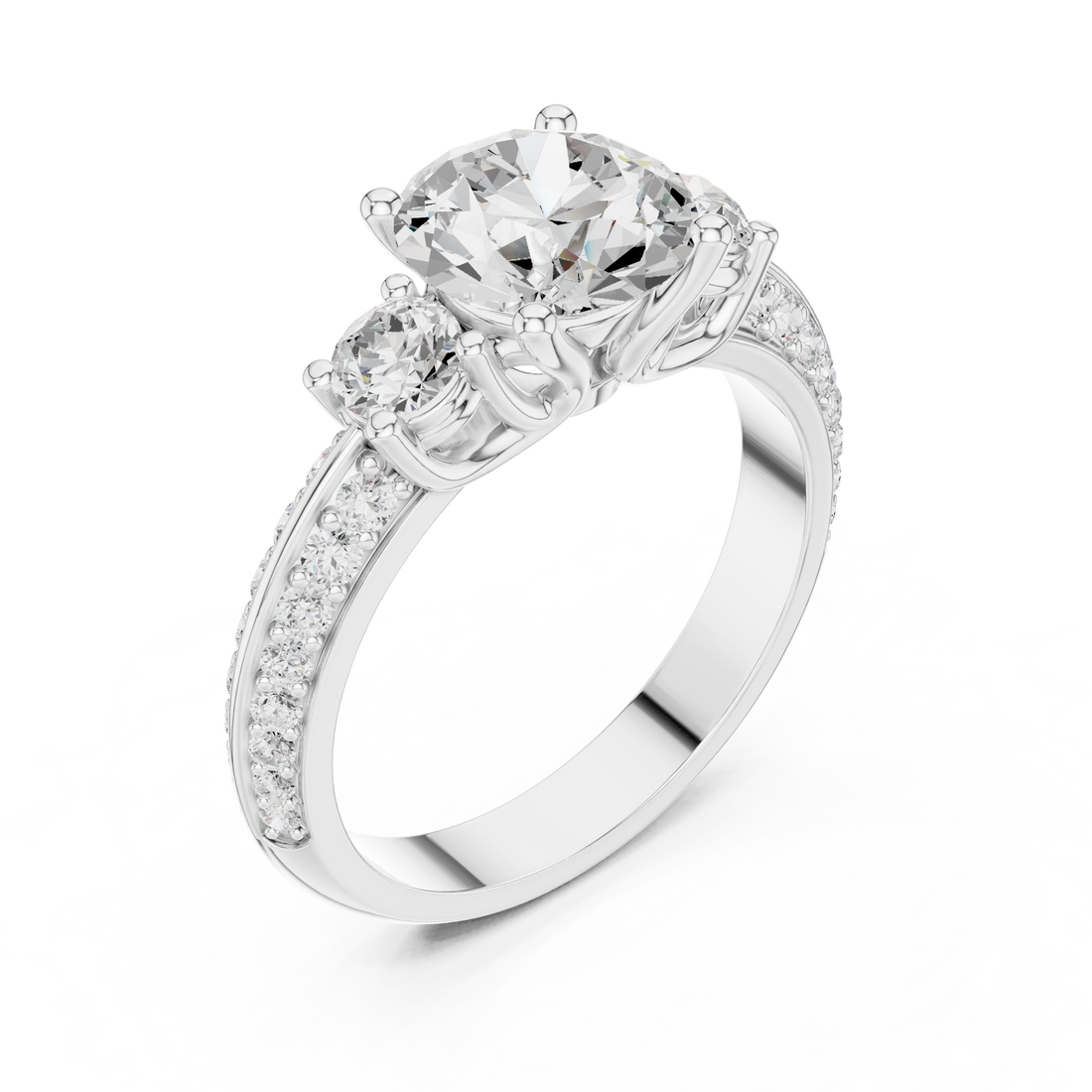 Decorative fashion ring with modern detail.