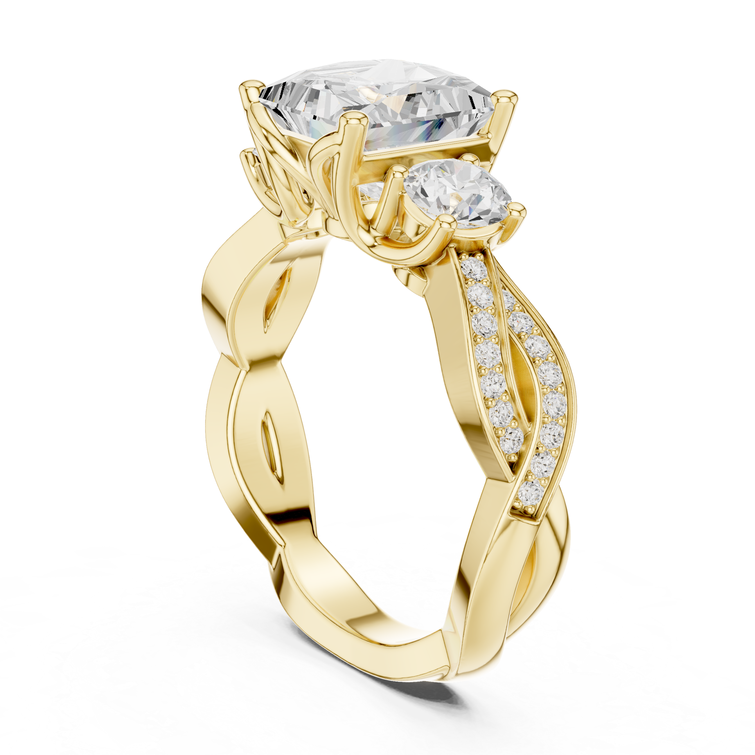Gold toe ring with modern slim band.