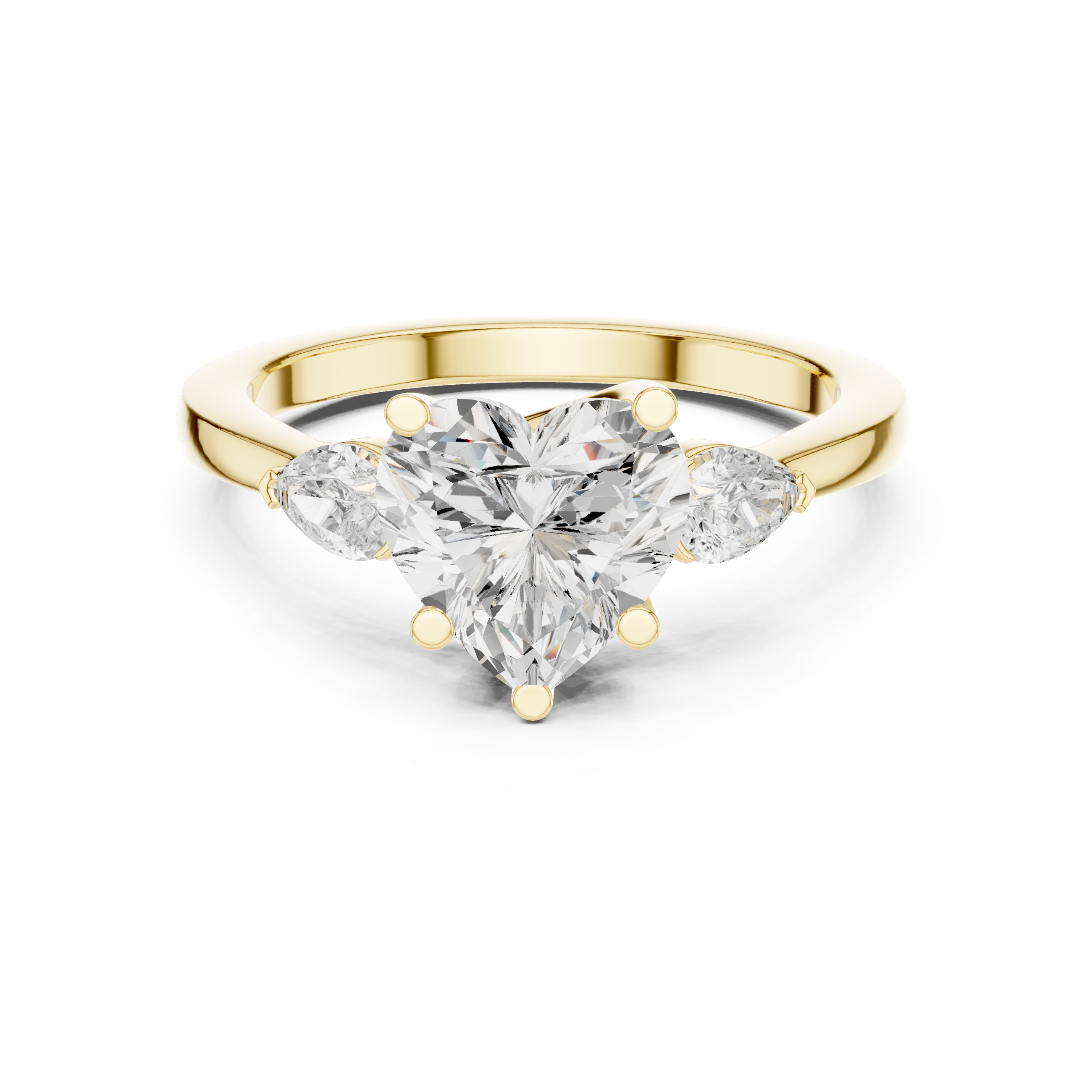 Modern pearl ring with sleek band.