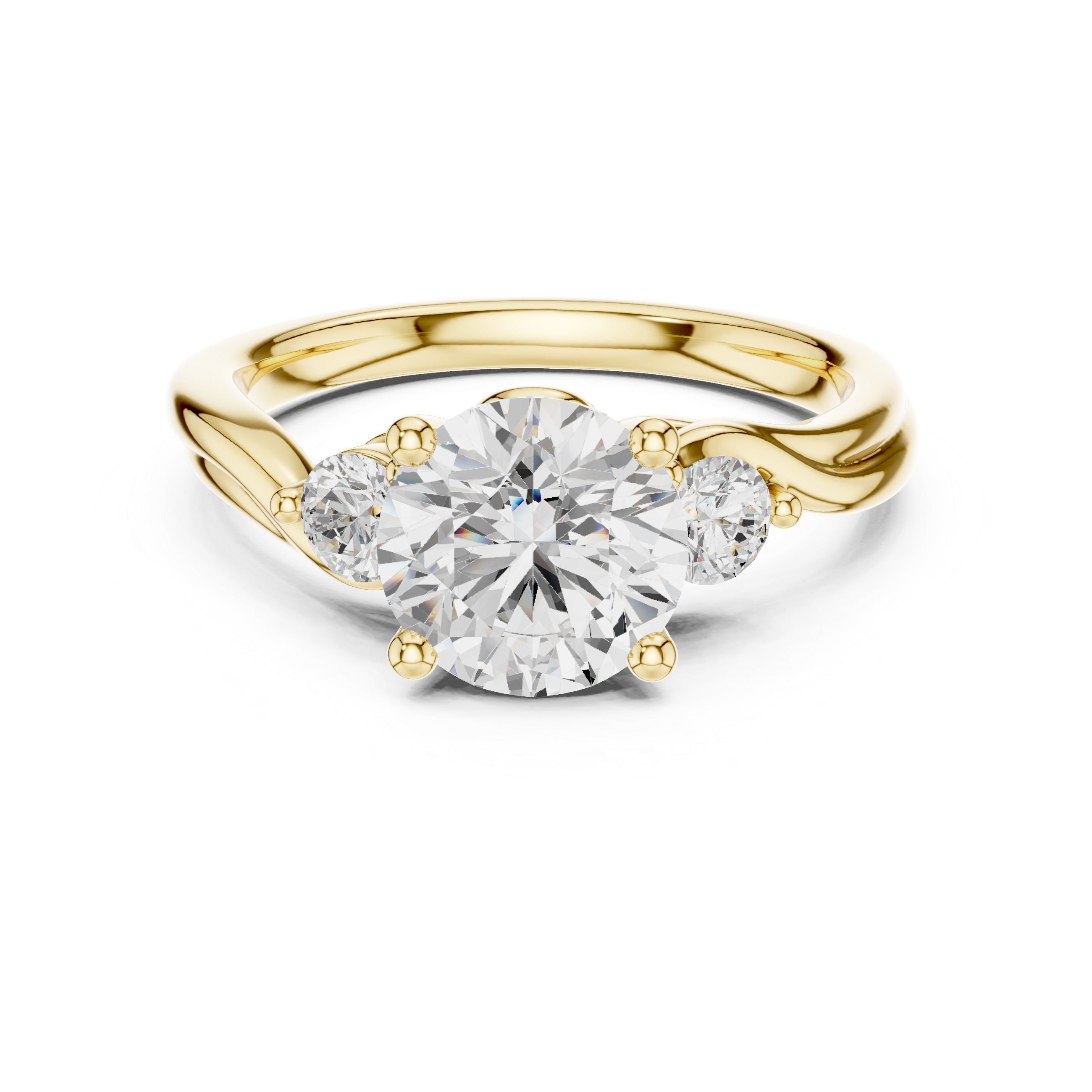 Solitaire diamond pendant with thin chain.
