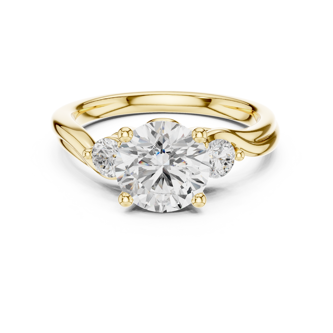 Solitaire diamond pendant with thin chain.
