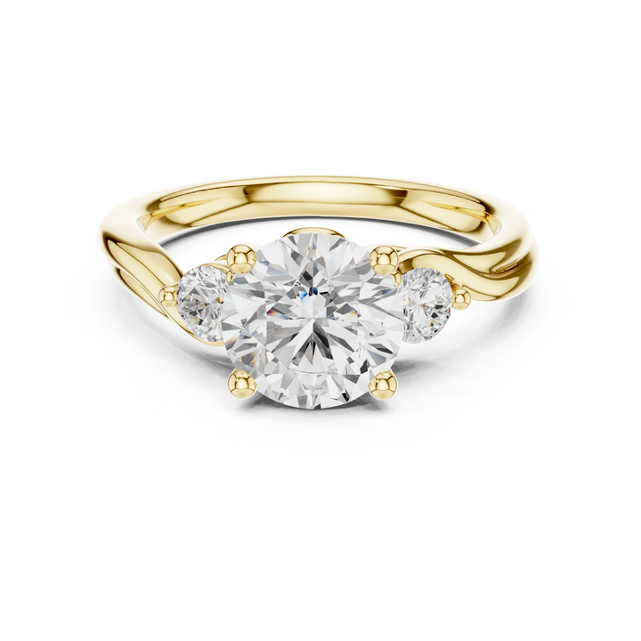 Solitaire diamond pendant with thin chain.
