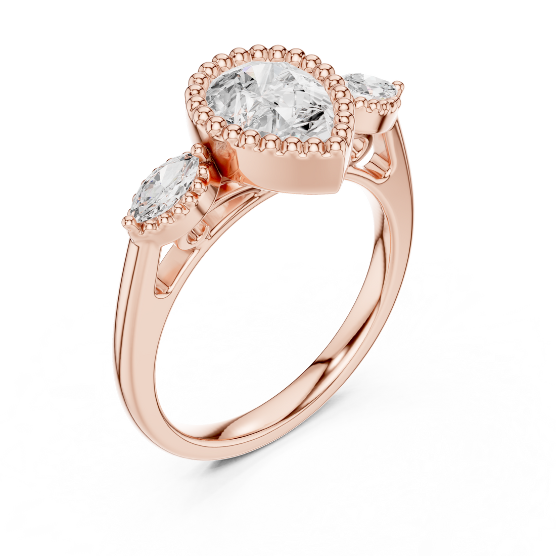 Diamond nose pin with small solitaire stone.