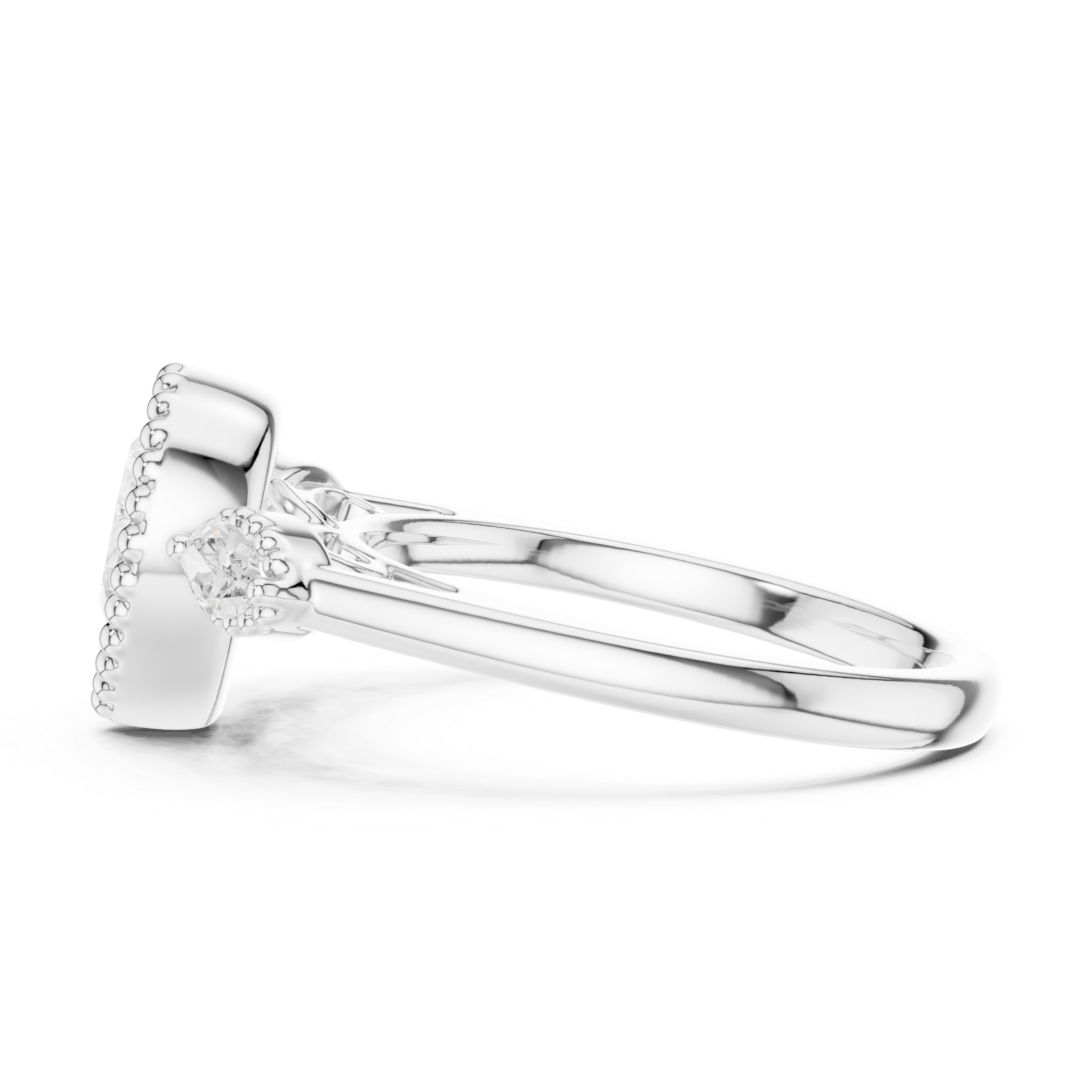 Tiny diamond nose stud for daily wear.
